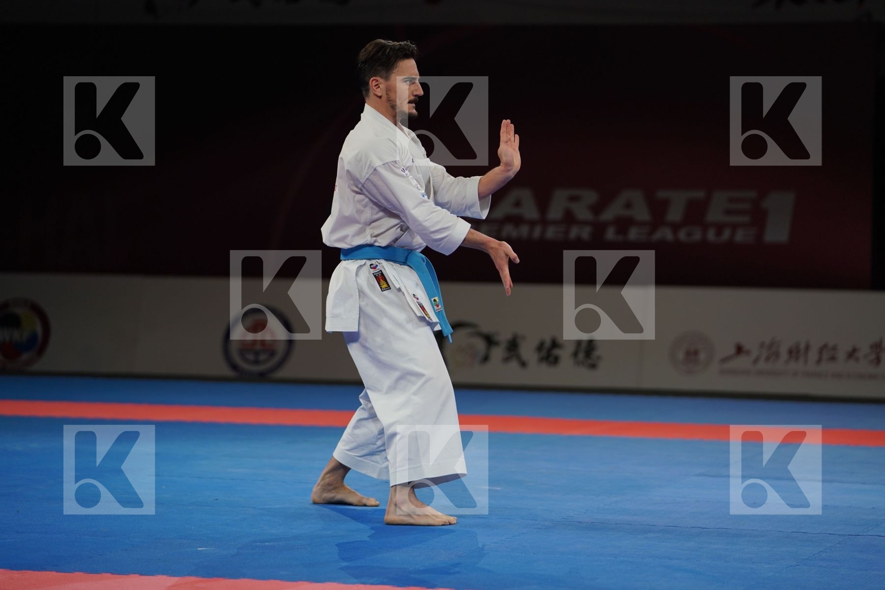 QUINTERO CAPDEVILA DAMIAN HUGO (SPAIN) in Senior Male Kata - Gold bout