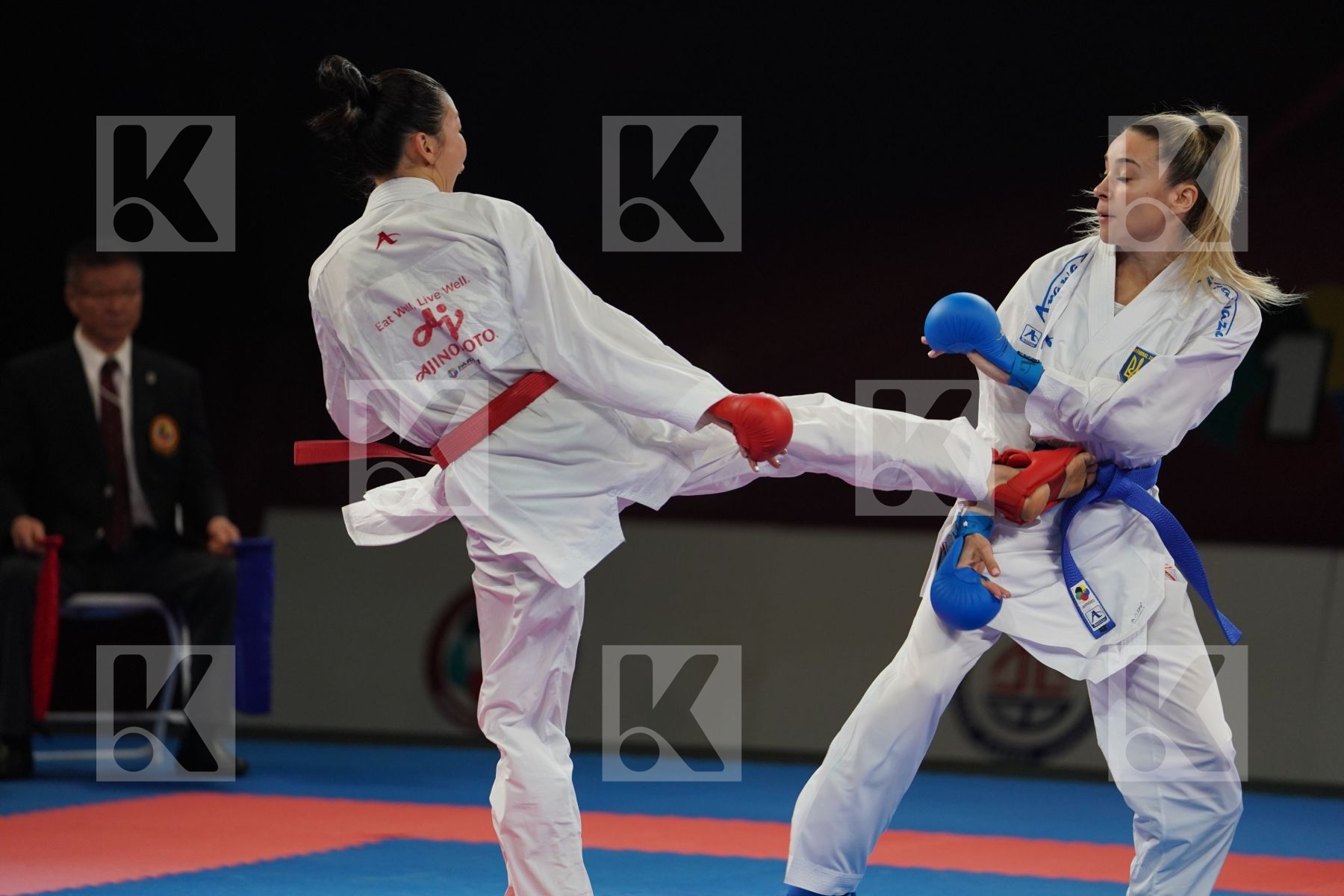 DING JIAMEI (PEOPLES REPUBLIC OF CHINA) vs TERLIUGA ANZHELIKA (UKRAINE) in Senior Kumite -55 Kg - Gold bout
