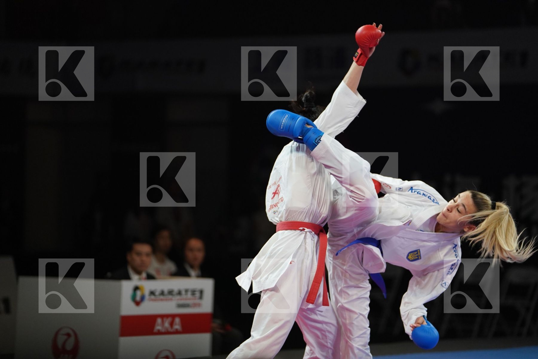 DING JIAMEI (PEOPLES REPUBLIC OF CHINA) vs TERLIUGA ANZHELIKA (UKRAINE) in Senior Kumite -55 Kg - Gold bout