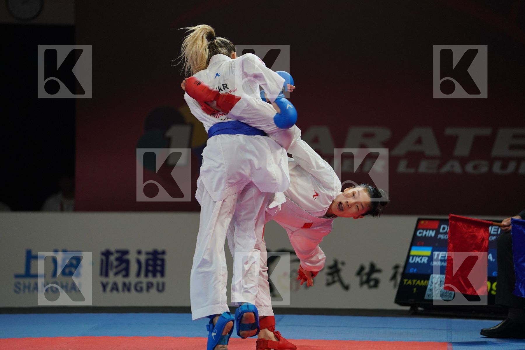 DING JIAMEI (PEOPLES REPUBLIC OF CHINA) vs TERLIUGA ANZHELIKA (UKRAINE) in Senior Kumite -55 Kg - Gold bout