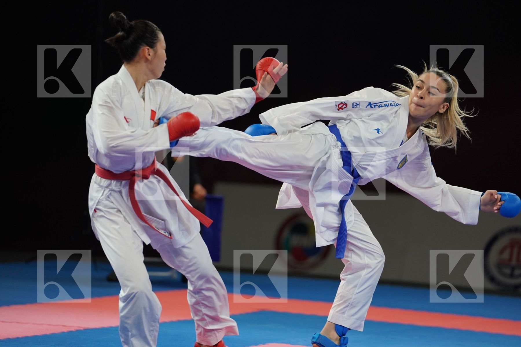 DING JIAMEI (PEOPLES REPUBLIC OF CHINA) vs TERLIUGA ANZHELIKA (UKRAINE) in Senior Kumite -55 Kg - Gold bout