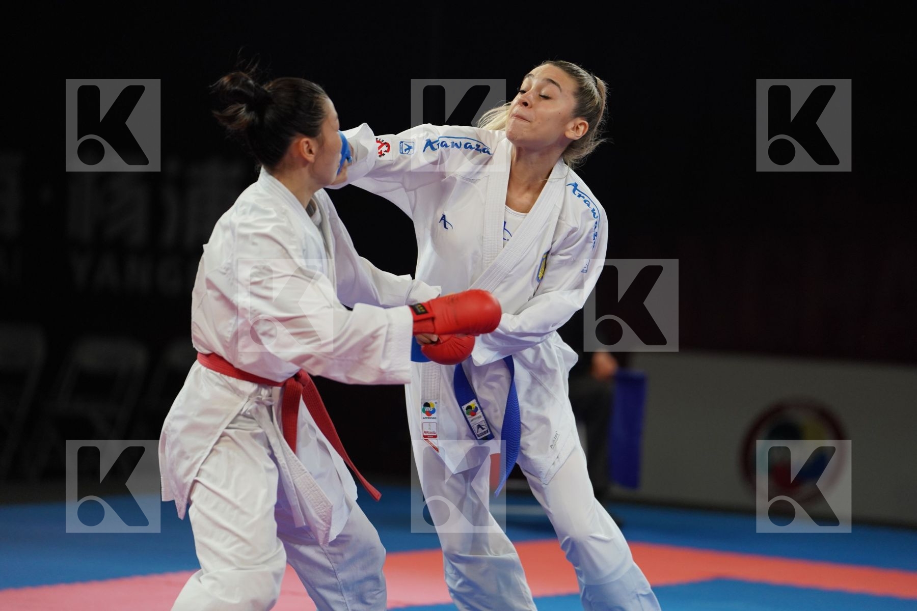 DING JIAMEI (PEOPLES REPUBLIC OF CHINA) vs TERLIUGA ANZHELIKA (UKRAINE) in Senior Kumite -55 Kg - Gold bout