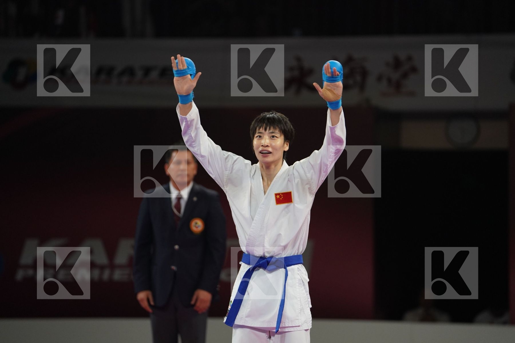 PREKOVIC JOVANA (SERBIA) vs YIN XIAOYAN (PEOPLES REPUBLIC OF CHINA) in Senior Kumite -61 Kg - Gold bout