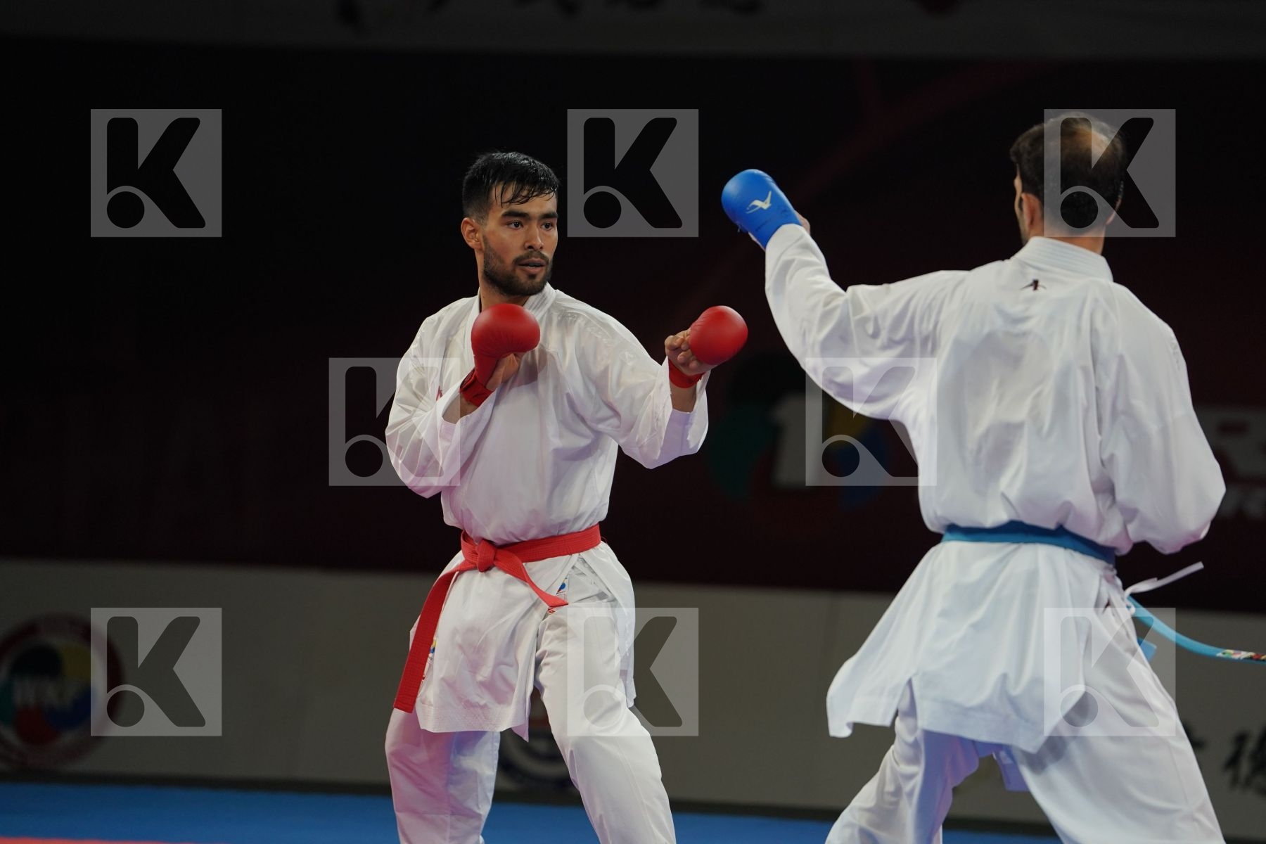 OTABOLAEV DASTONBEK (UZBEKISTAN) vs ASGARI GHONCHEH BAHMAN (ISLAMIC REPUBLIC OF IRAN) in Senior Kumite -75 Kg - Gold bout