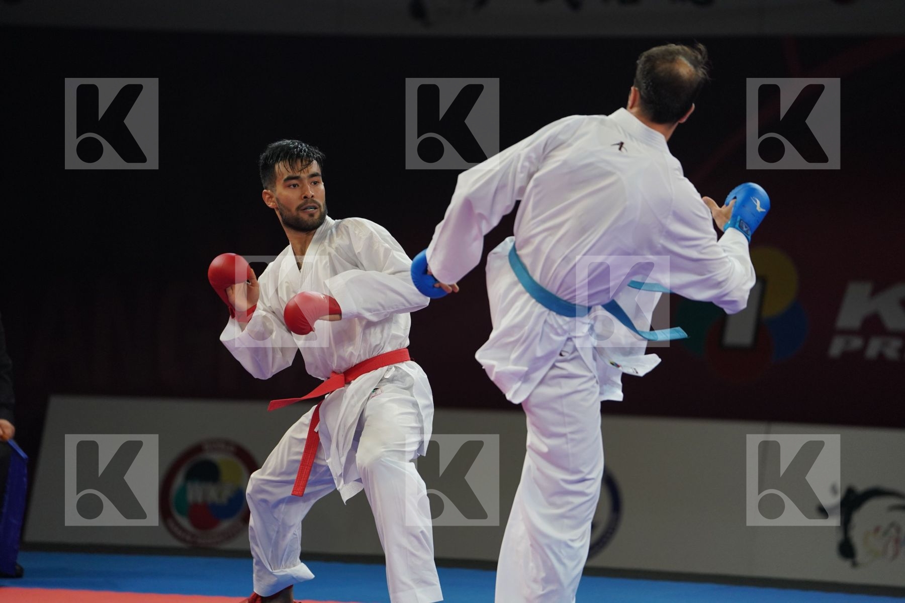 OTABOLAEV DASTONBEK (UZBEKISTAN) vs ASGARI GHONCHEH BAHMAN (ISLAMIC REPUBLIC OF IRAN) in Senior Kumite -75 Kg - Gold bout