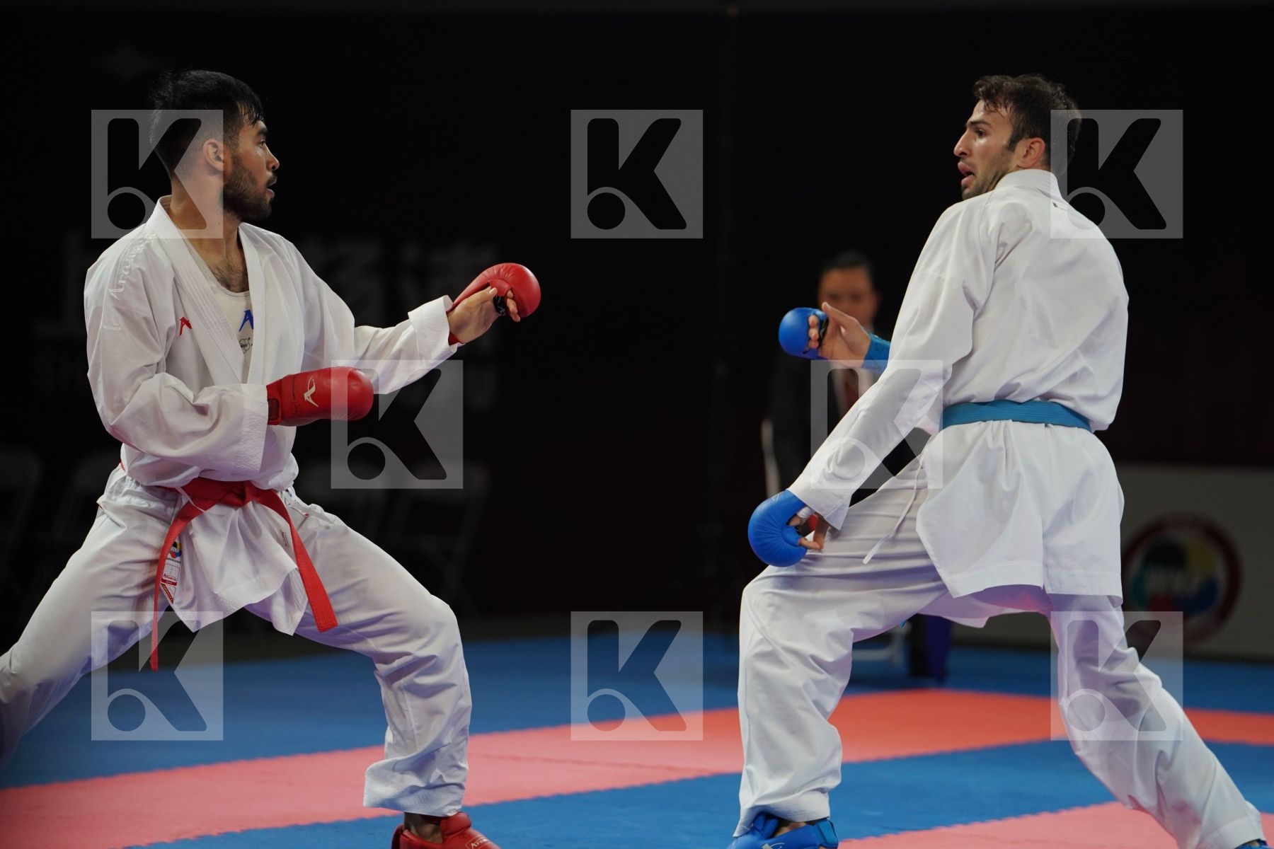 OTABOLAEV DASTONBEK (UZBEKISTAN) vs ASGARI GHONCHEH BAHMAN (ISLAMIC REPUBLIC OF IRAN) in Senior Kumite -75 Kg - Gold bout