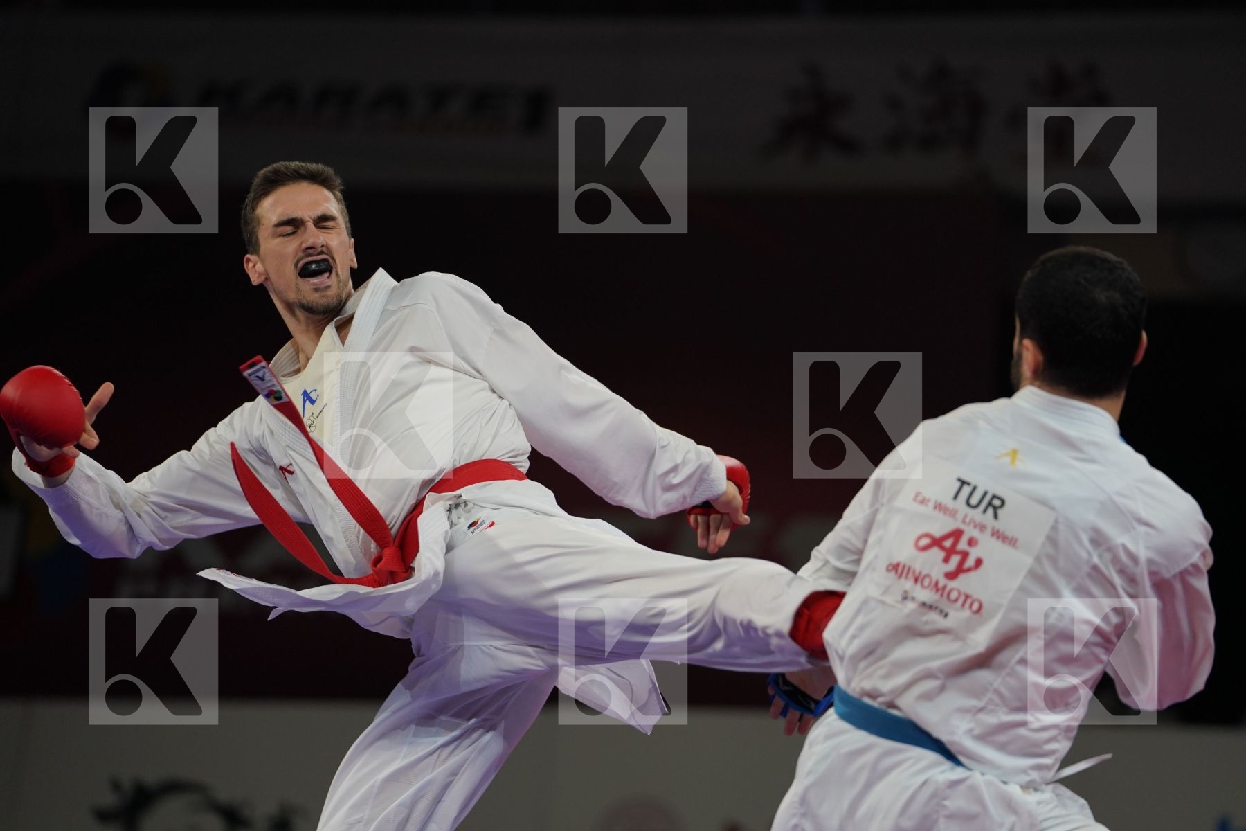 KVESIC IVAN (CROATIA) vs AKTAS UGUR (TURKEY) in Senior Kumite -84 Kg - Gold bout