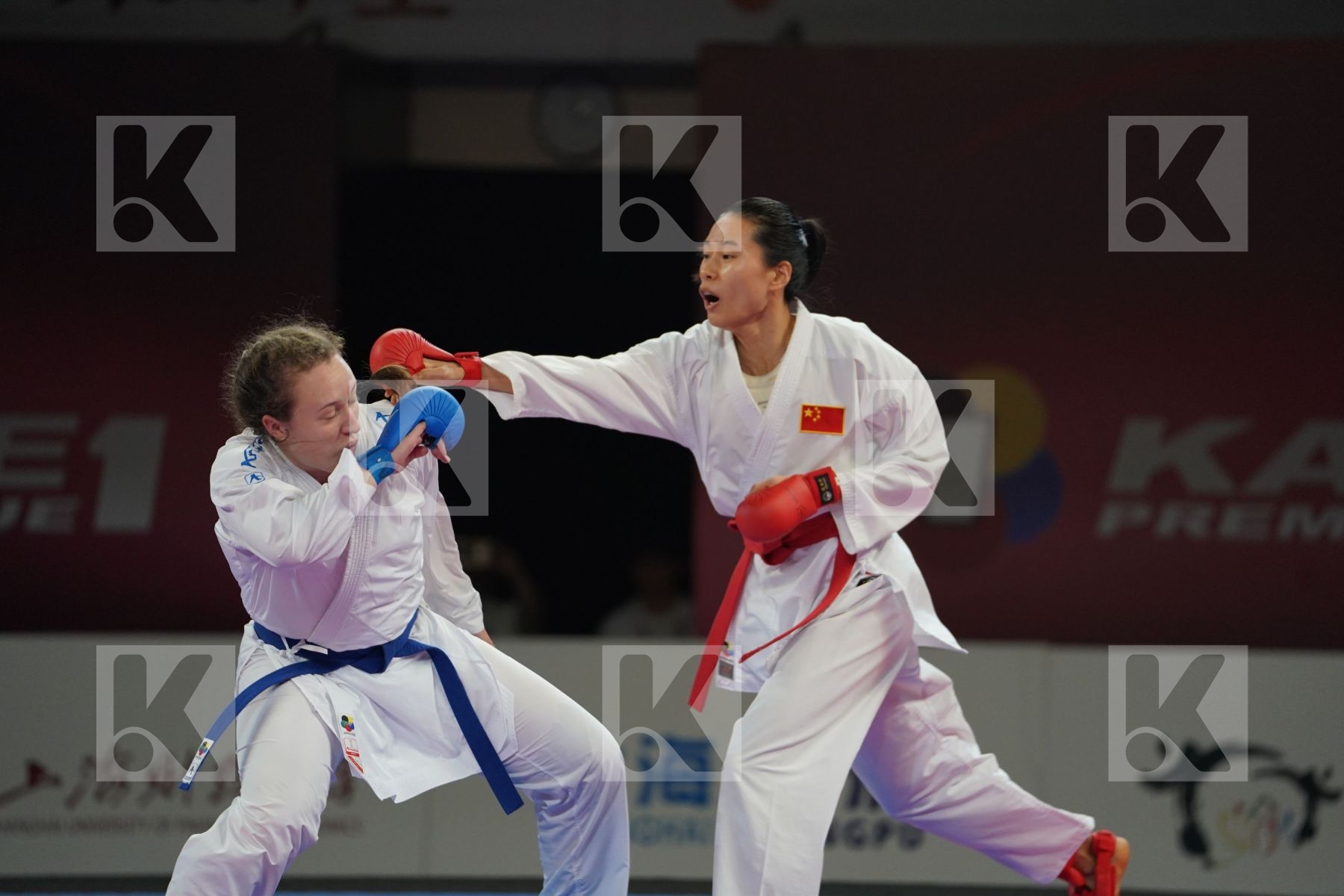 GAO MENGMENG (PEOPLES REPUBLIC OF CHINA) vs BERULTSEVA SOFYA (KAZAKHSTAN) in Senior Kumite 68+ Kg - Gold bout