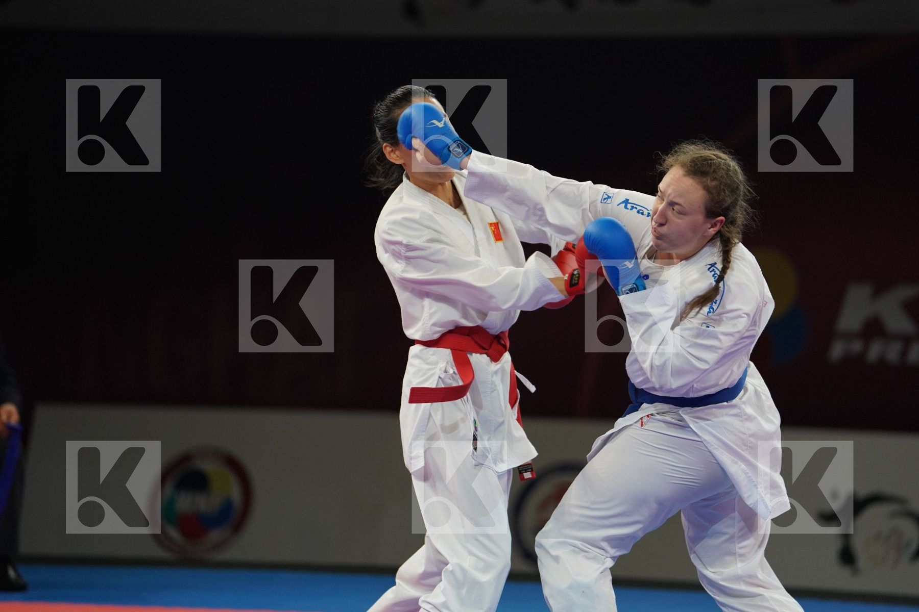 GAO MENGMENG (PEOPLES REPUBLIC OF CHINA) vs BERULTSEVA SOFYA (KAZAKHSTAN) in Senior Kumite 68+ Kg - Gold bout