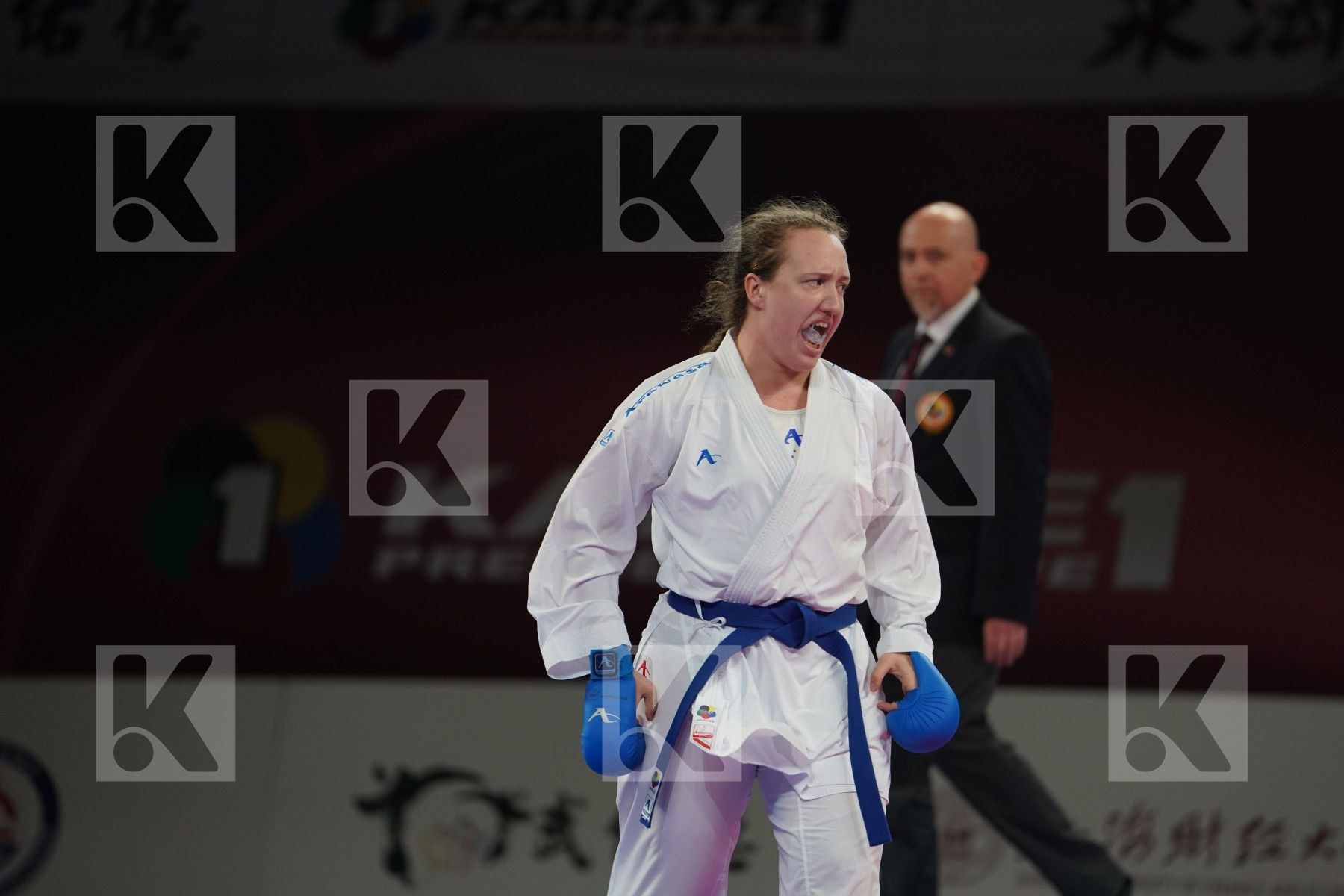 GAO MENGMENG (PEOPLES REPUBLIC OF CHINA) vs BERULTSEVA SOFYA (KAZAKHSTAN) in Senior Kumite 68+ Kg - Gold bout