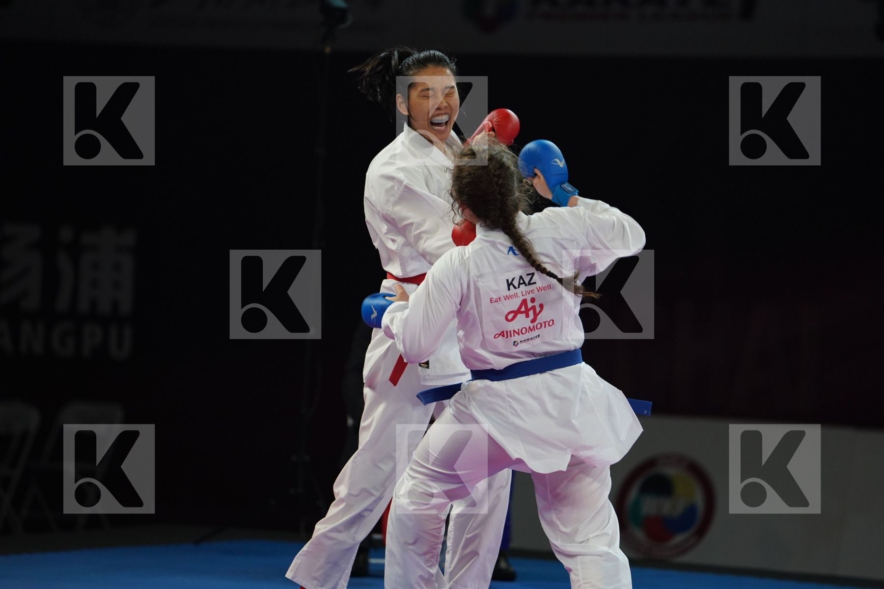GAO MENGMENG (PEOPLES REPUBLIC OF CHINA) vs BERULTSEVA SOFYA (KAZAKHSTAN) in Senior Kumite 68+ Kg - Gold bout