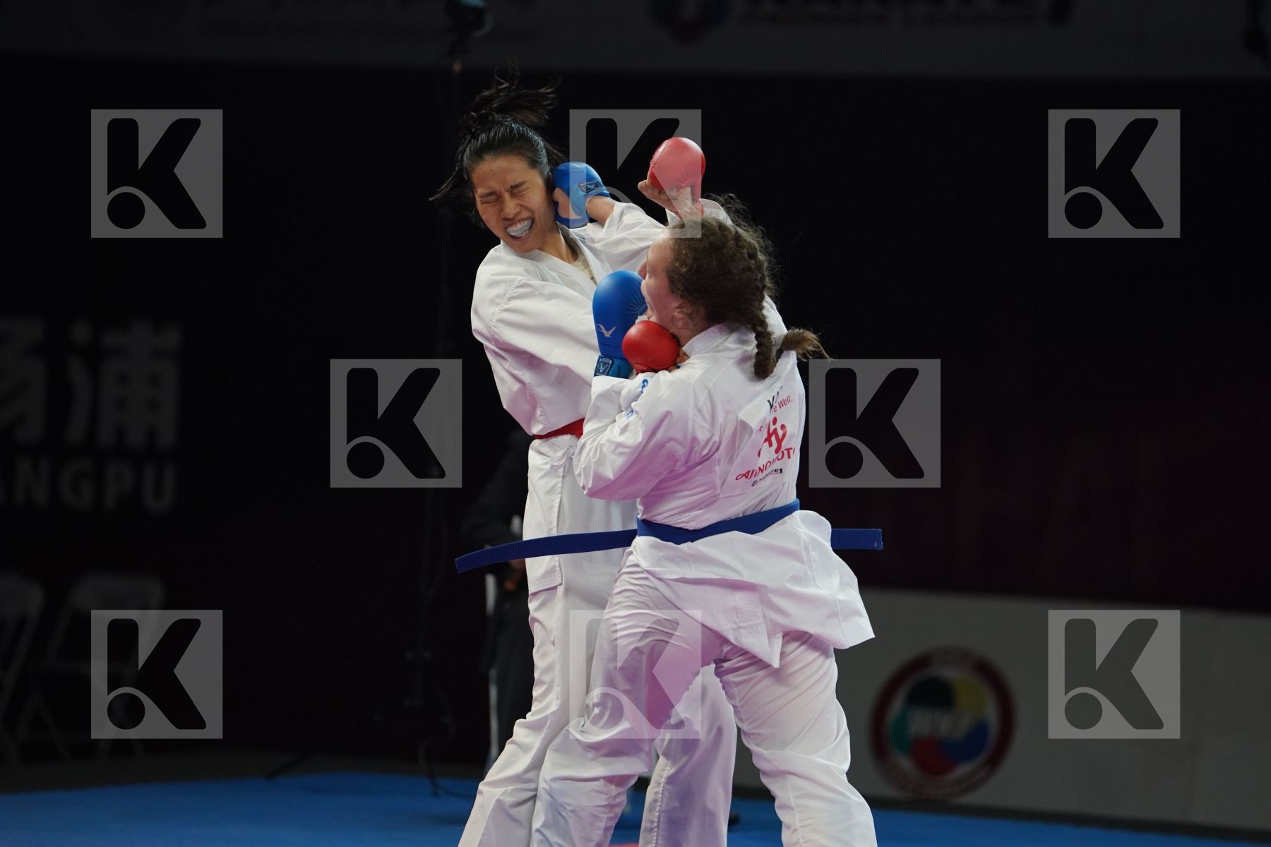 GAO MENGMENG (PEOPLES REPUBLIC OF CHINA) vs BERULTSEVA SOFYA (KAZAKHSTAN) in Senior Kumite 68+ Kg - Gold bout