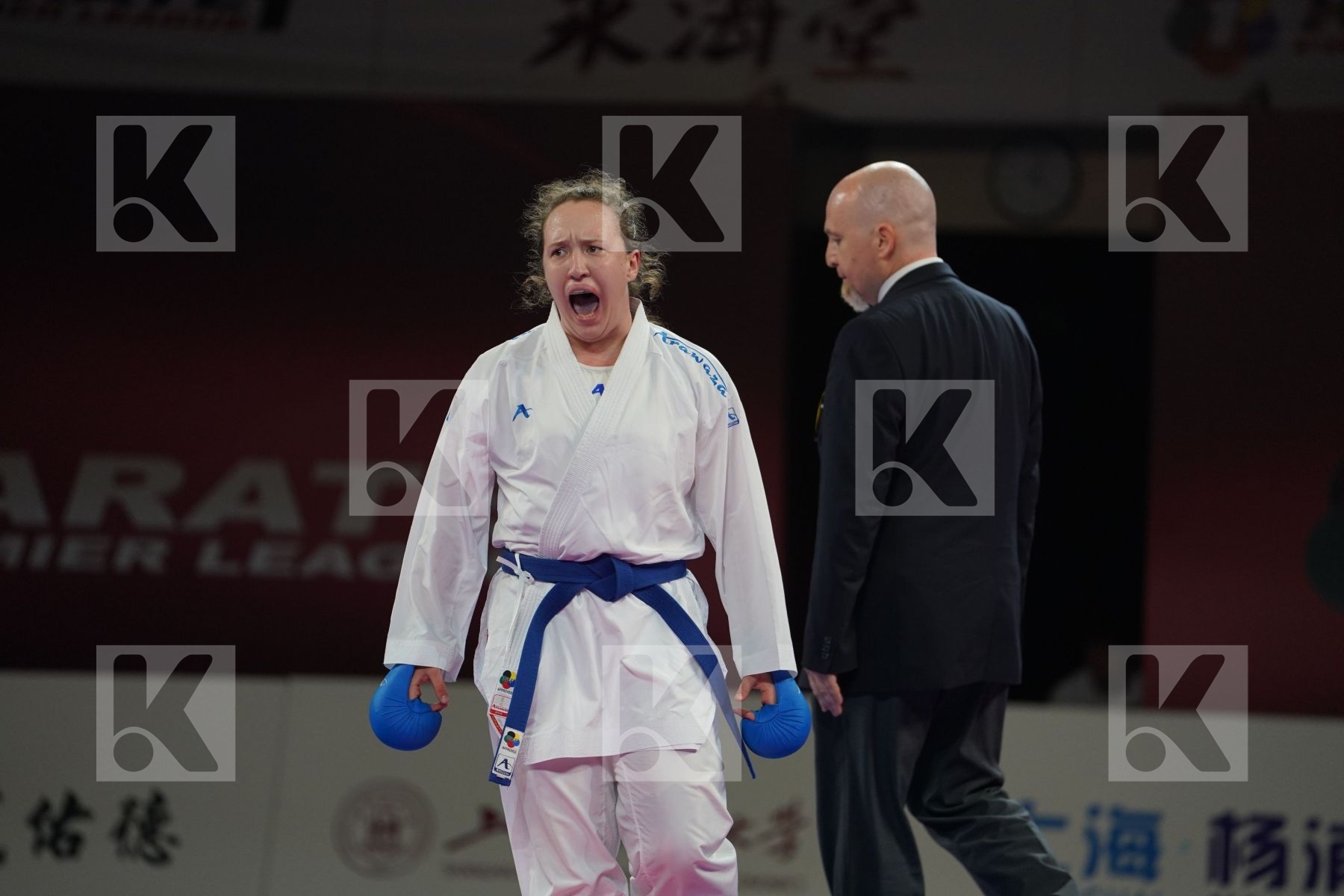 GAO MENGMENG (PEOPLES REPUBLIC OF CHINA) vs BERULTSEVA SOFYA (KAZAKHSTAN) in Senior Kumite 68+ Kg - Gold bout