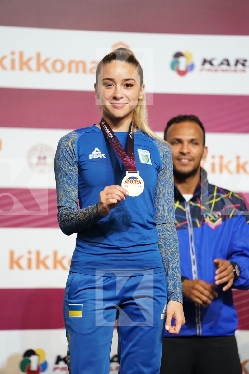 TERLIUGA ANZHELIKA (UKRAINE) during podium ceremony