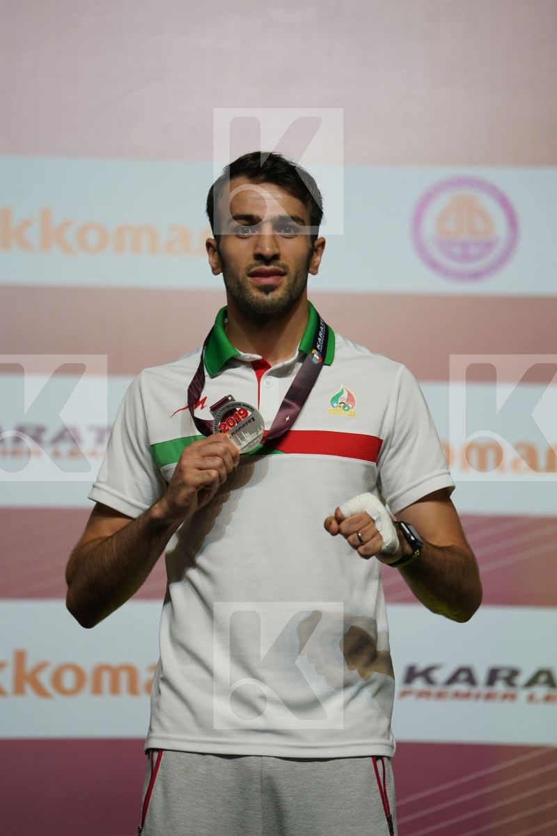 ASGARI GHONCHEH BAHMAN (ISLAMIC REPUBLIC OF IRAN) during podium ceremony