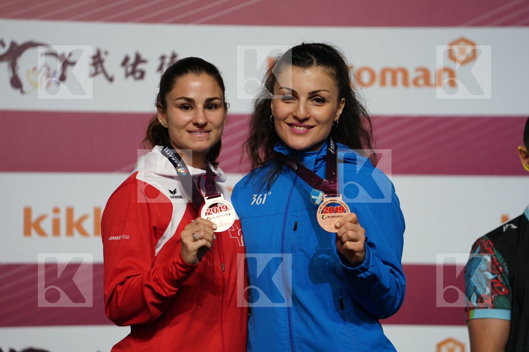 PANETSIDOU VASILIKI (GREECE), QUIRICI ELENA (SWITZERLAND) during podium ceremony