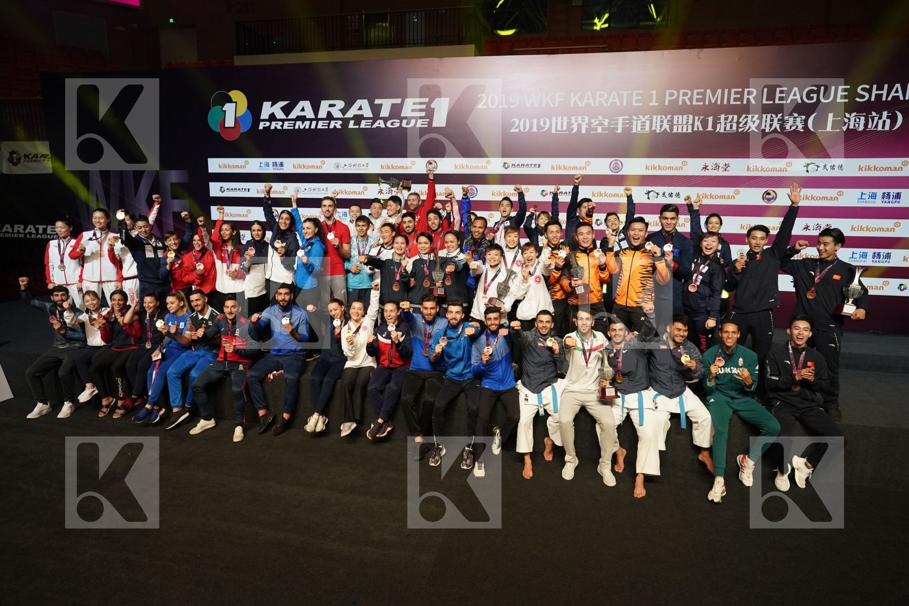 All medalists during podium ceremony