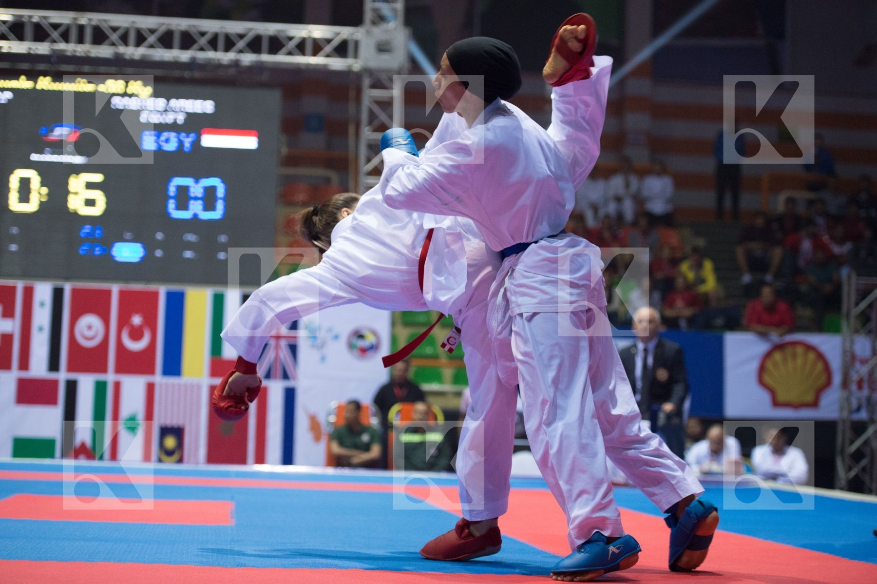 -50 kg Egypt final kumite Ozcelik Serap Rashed Areeg Turkey