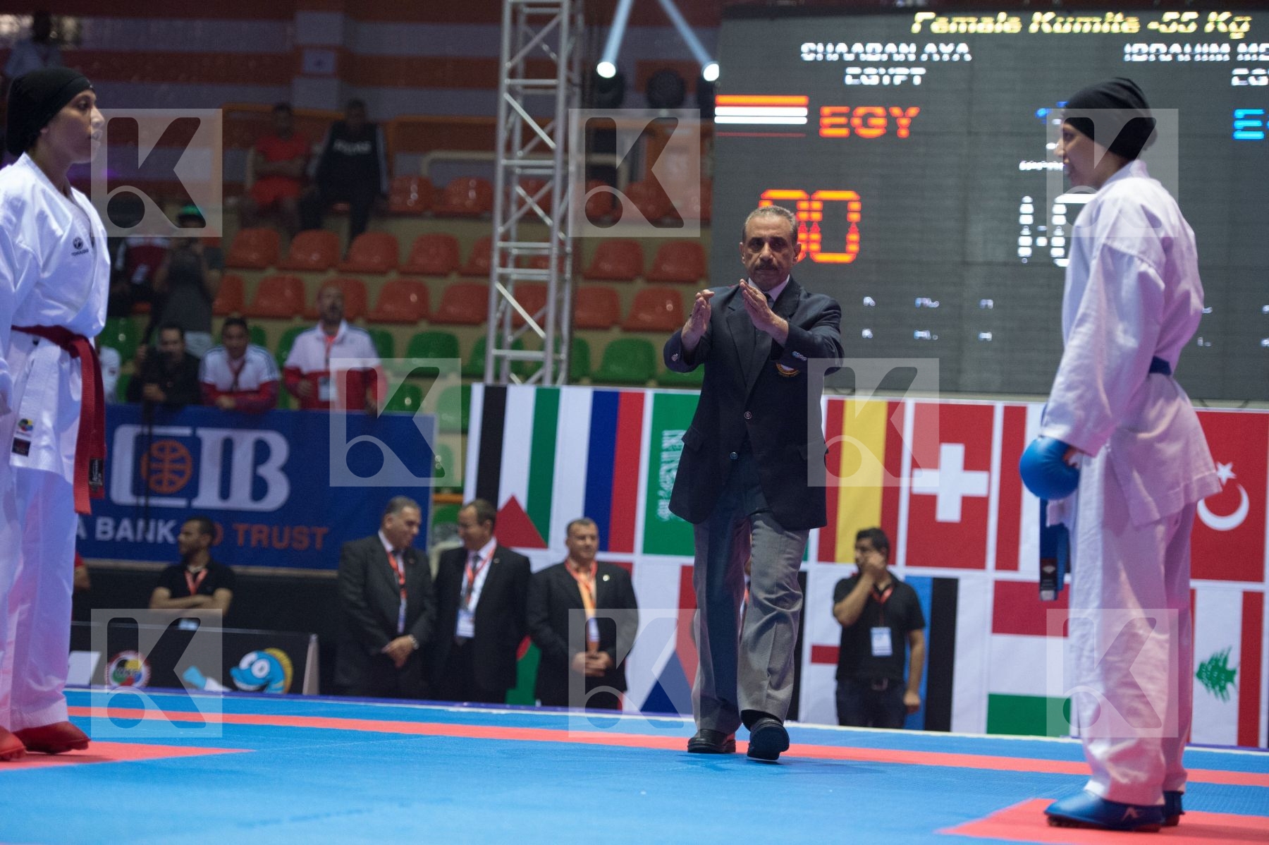 -50 kg Egypt final kumite Ozcelik Serap Rashed Areeg Turkey