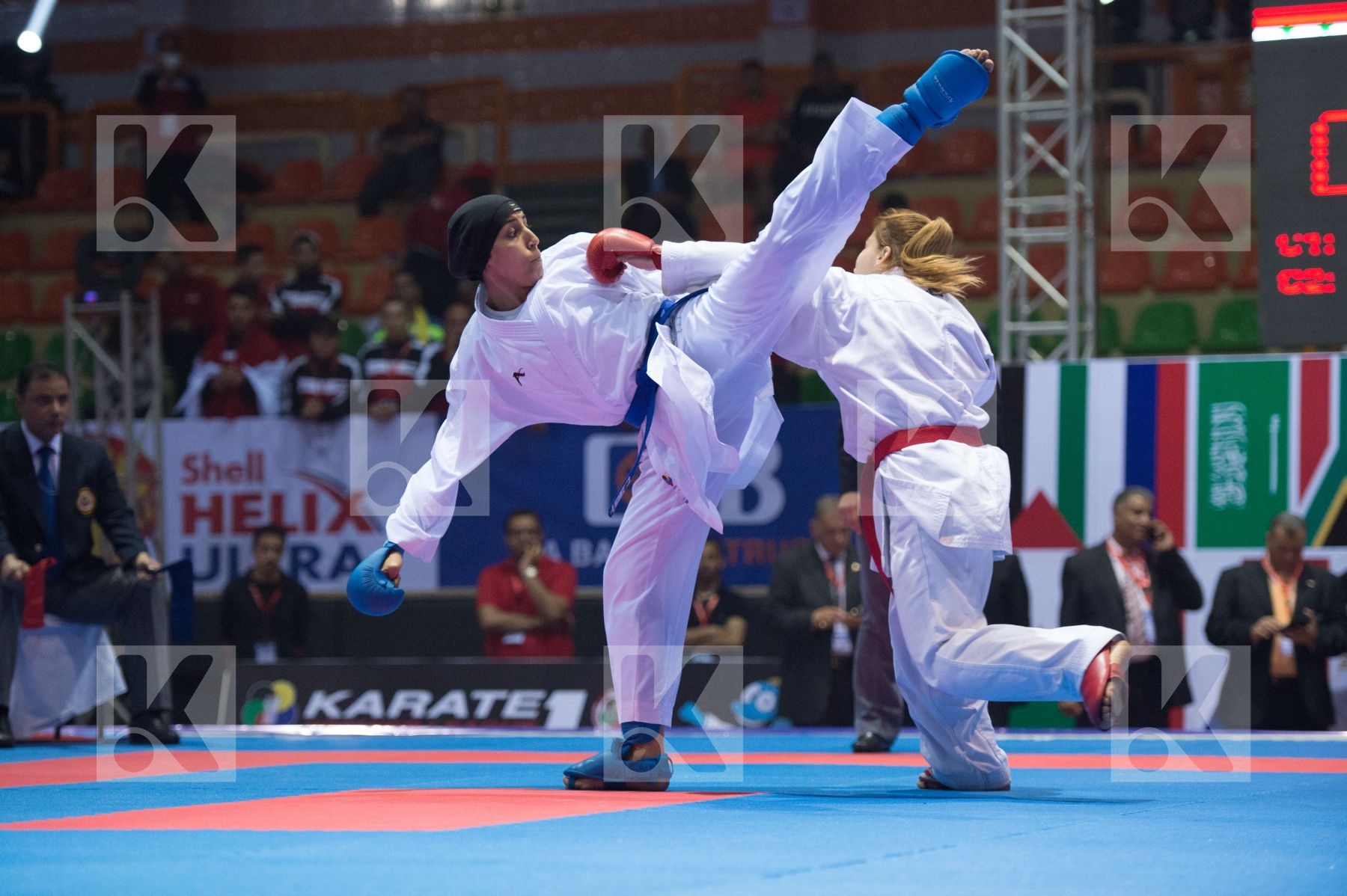 -61 kg Egypt final kumite Lotfy Giana Shheber Mouna Syrian Arab