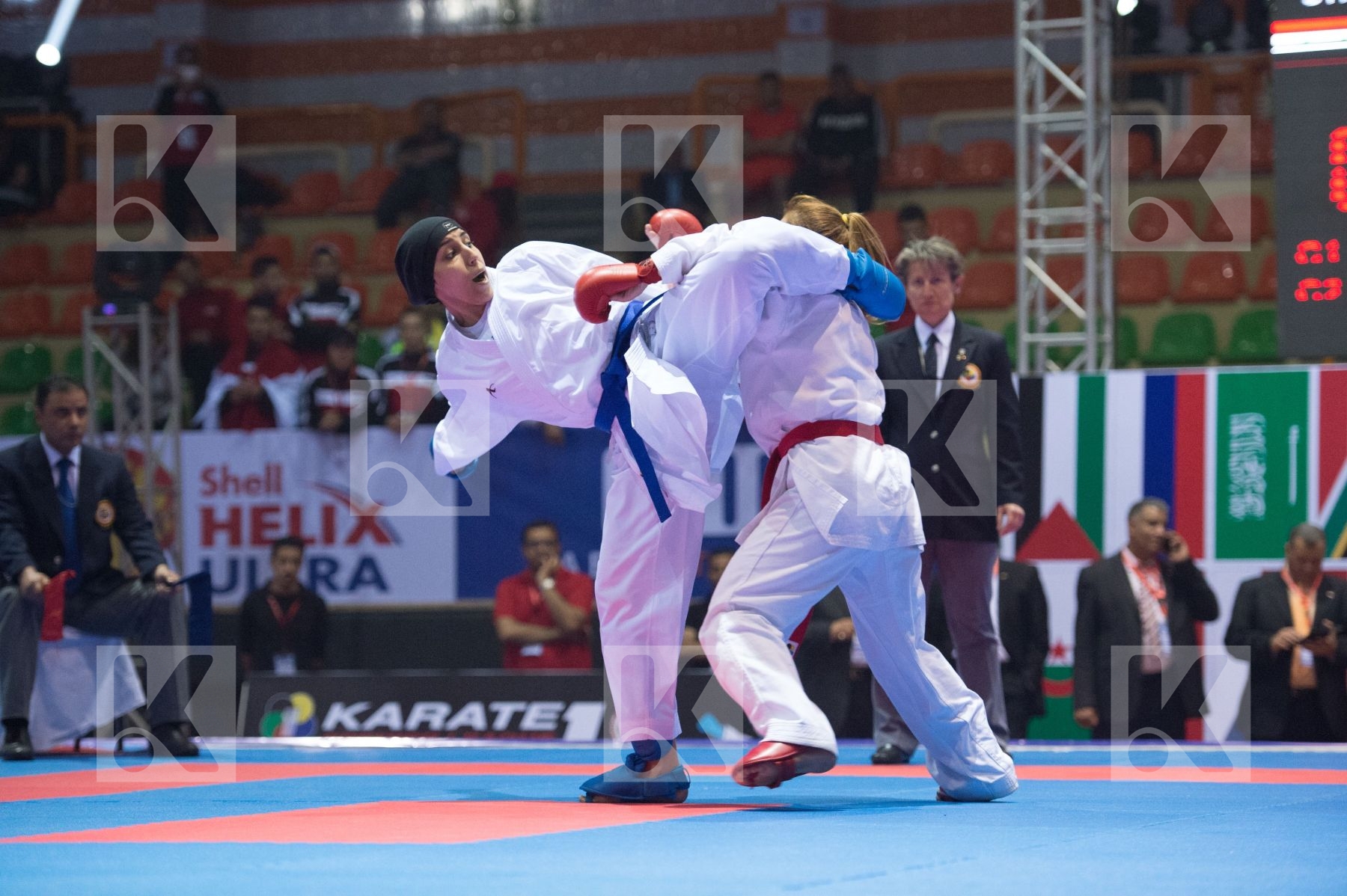 -61 kg Egypt final kumite Lotfy Giana Shheber Mouna Syrian Arab