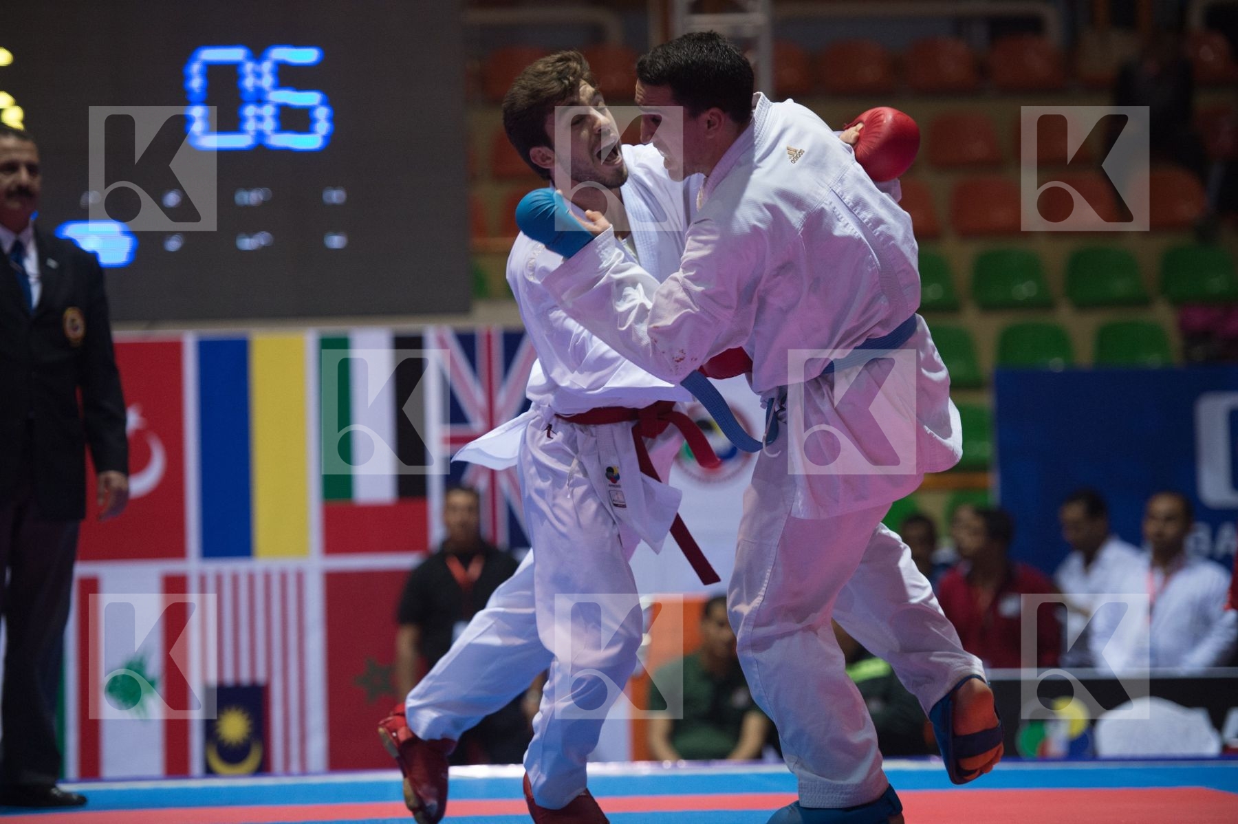 -67 kg Alnajjar Bashar Boujdi Abdelilah final Jordan kumite Moro