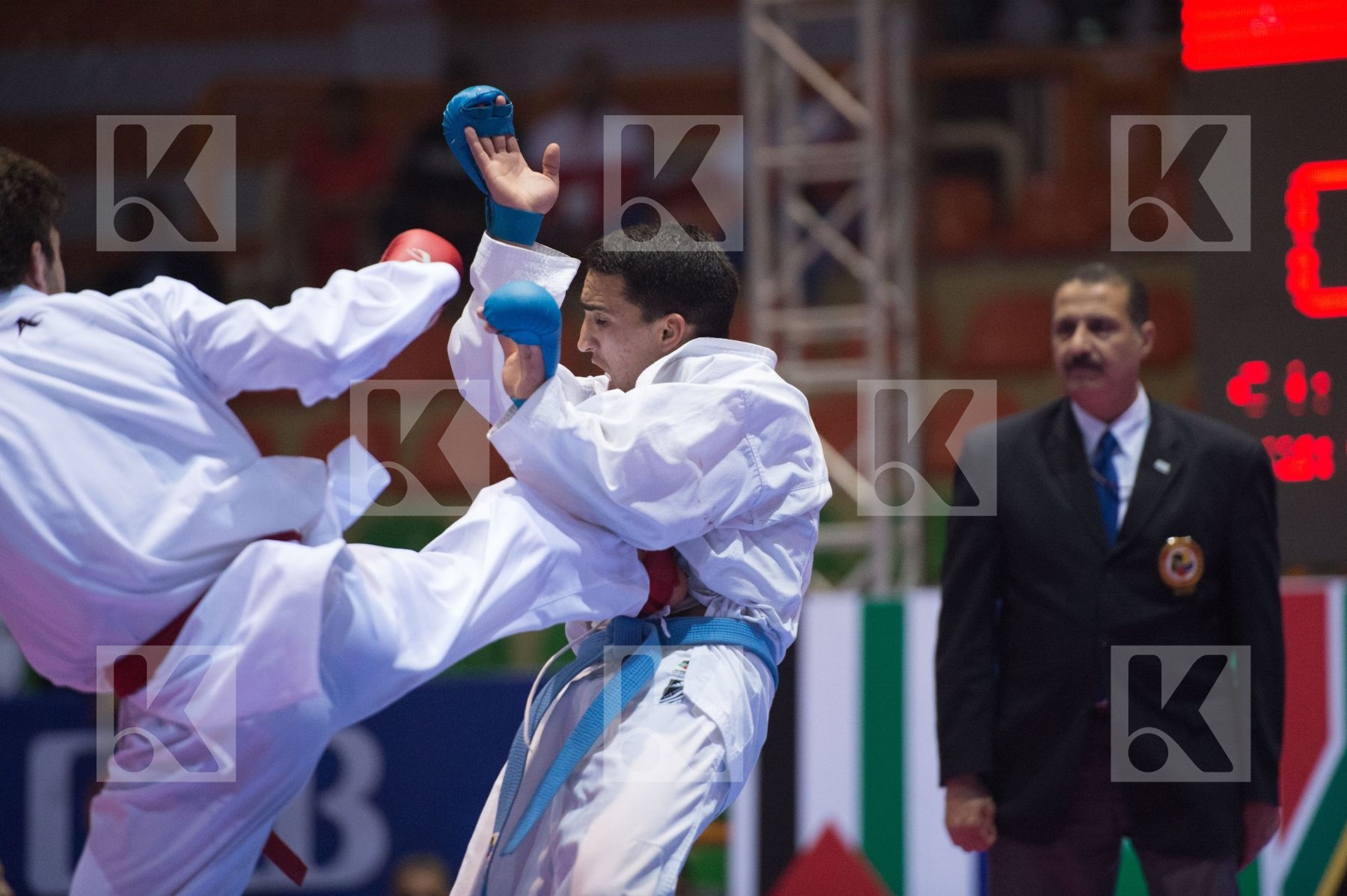 -67 kg Alnajjar Bashar Boujdi Abdelilah final Jordan kumite Moro