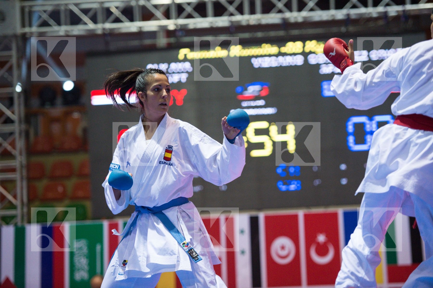 -68 kg Aly Aya Egypt final kumite Spain Vizcaino Gonzalez Cristi