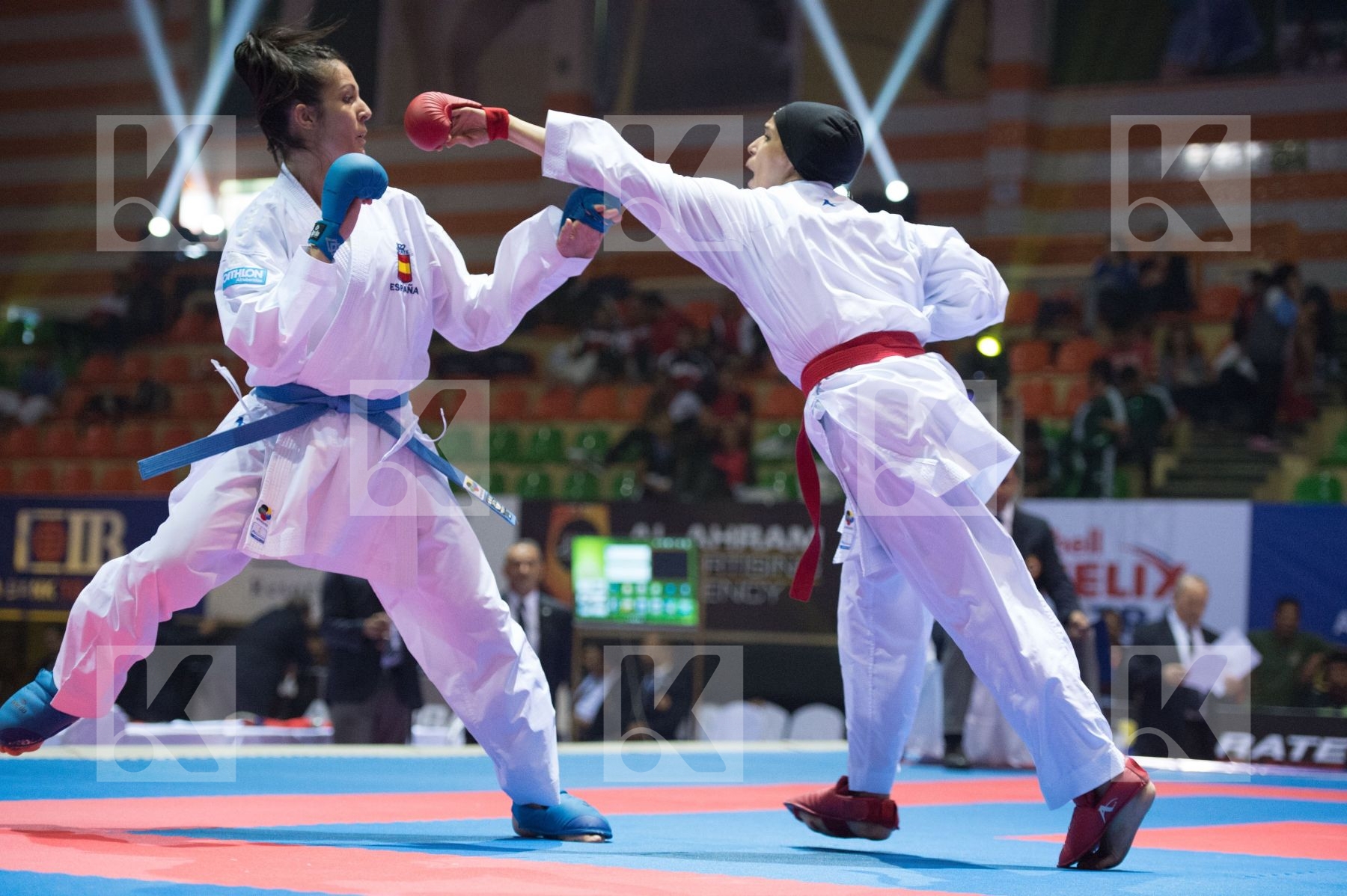 -68 kg Aly Aya Egypt final kumite Spain Vizcaino Gonzalez Cristi