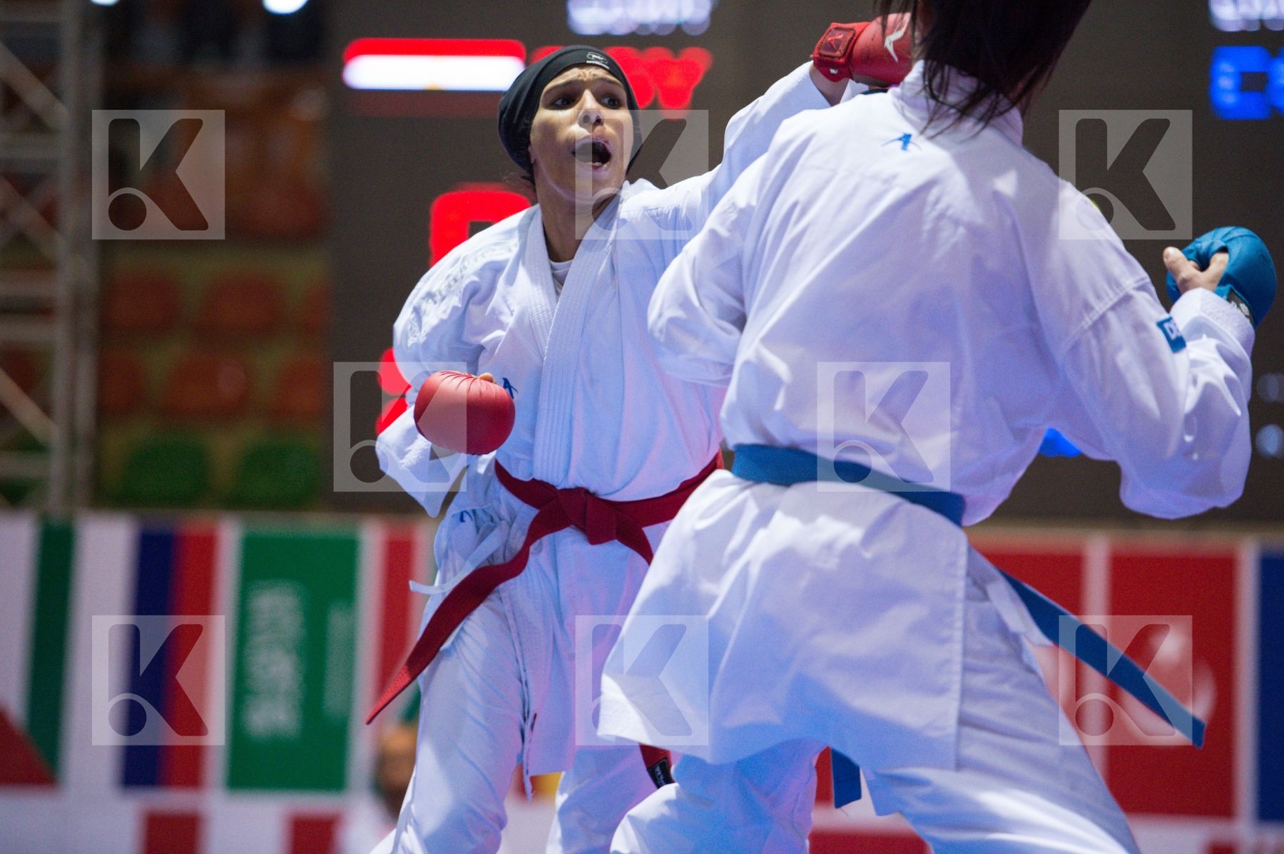 -68 kg Aly Aya Egypt final kumite Spain Vizcaino Gonzalez Cristi