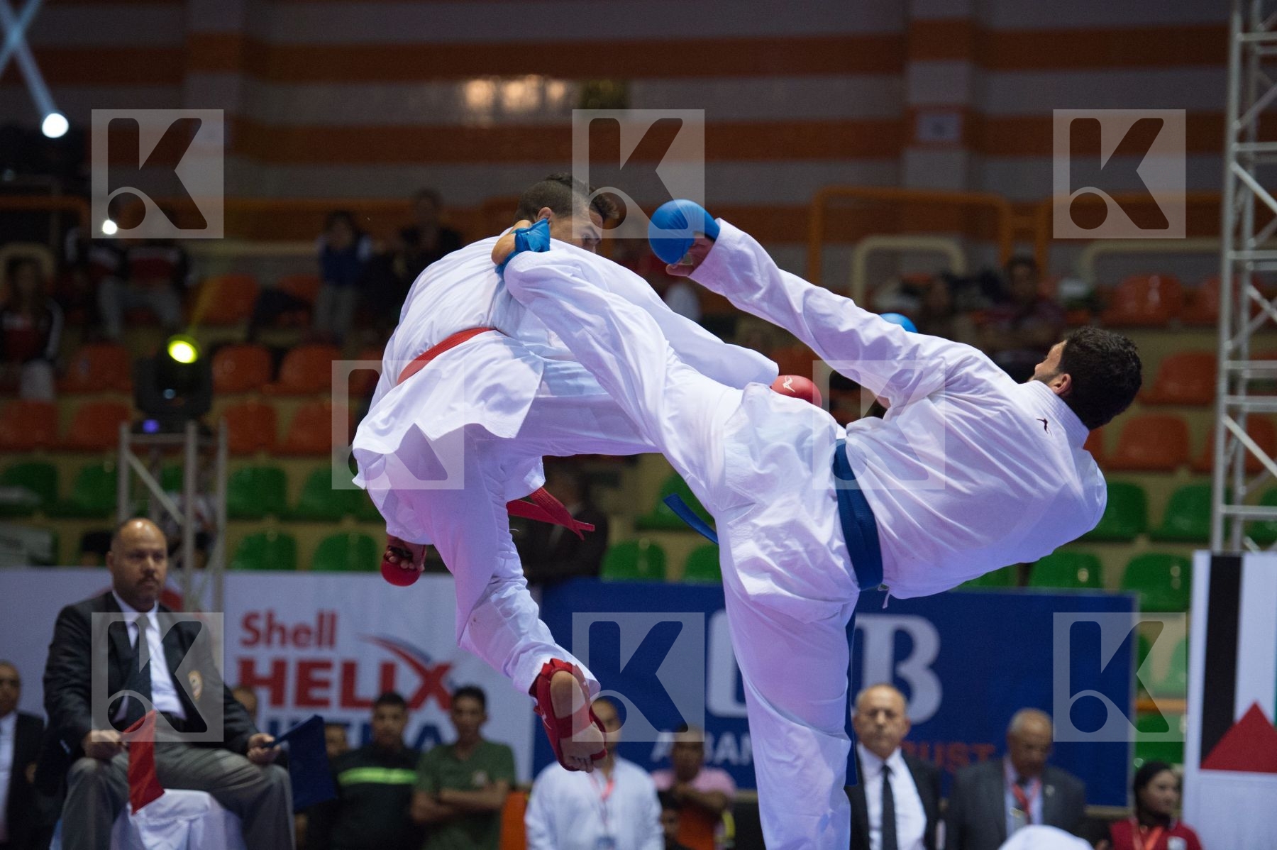 84+ kg Egypt Elasfar Ahmed final kumite Morocco Ouchen Achraf