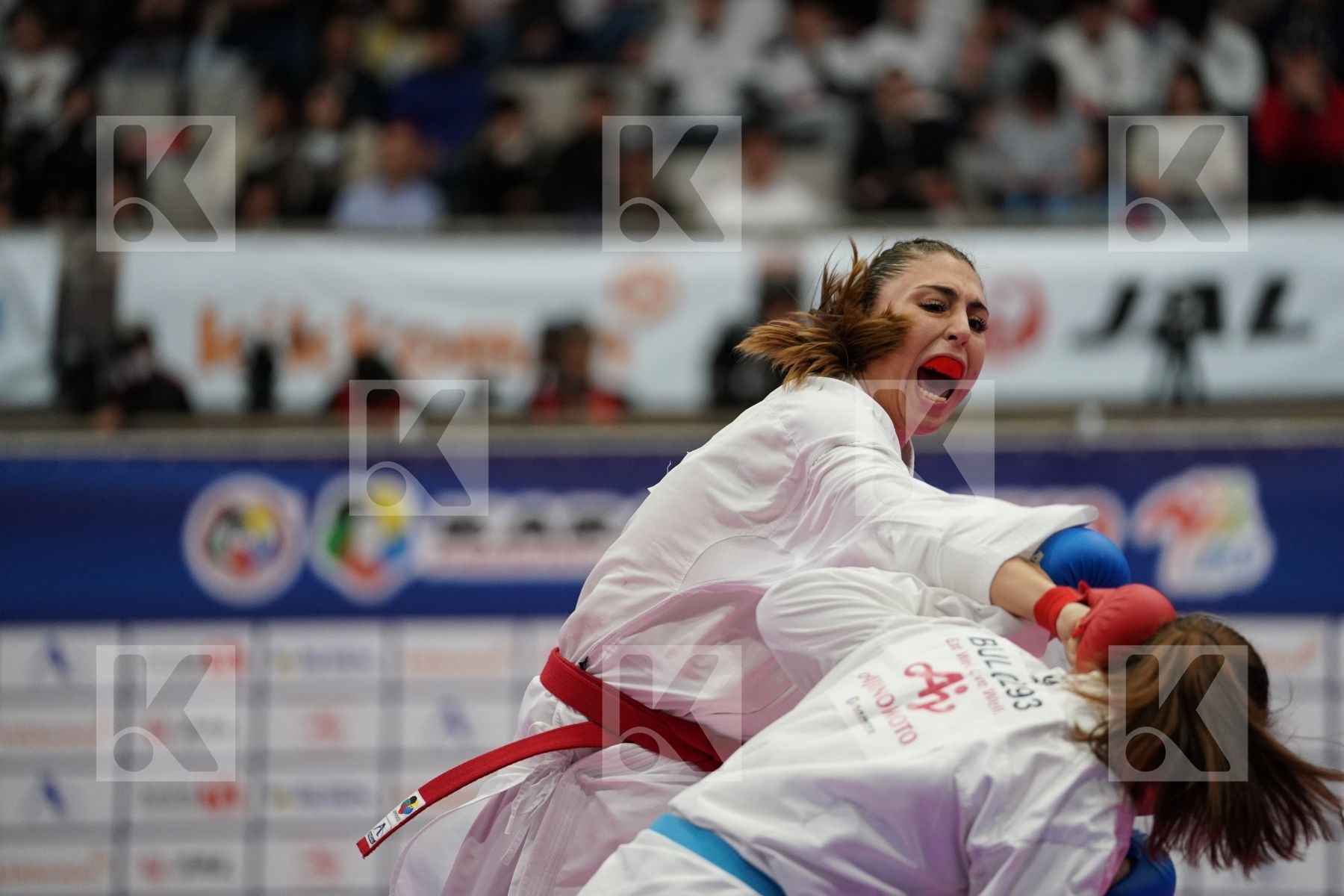 FERRACUTI CLIO (ITALY) VS STUBLEVA ALEKSANDRA (BULGARIA) in Senior Kumite 68+ Kg - Bronze bout