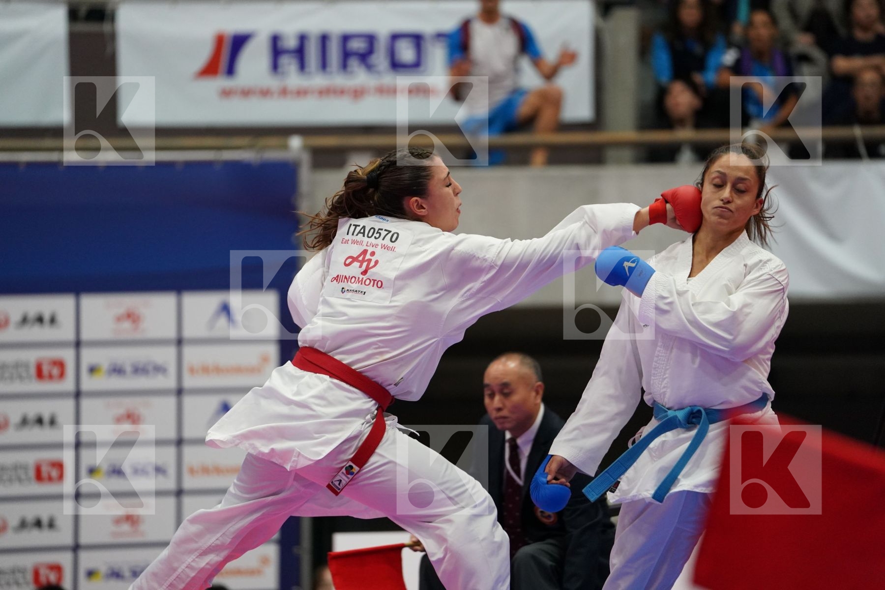 FERRACUTI CLIO (ITALY) VS STUBLEVA ALEKSANDRA (BULGARIA) in Senior Kumite 68+ Kg - Bronze bout