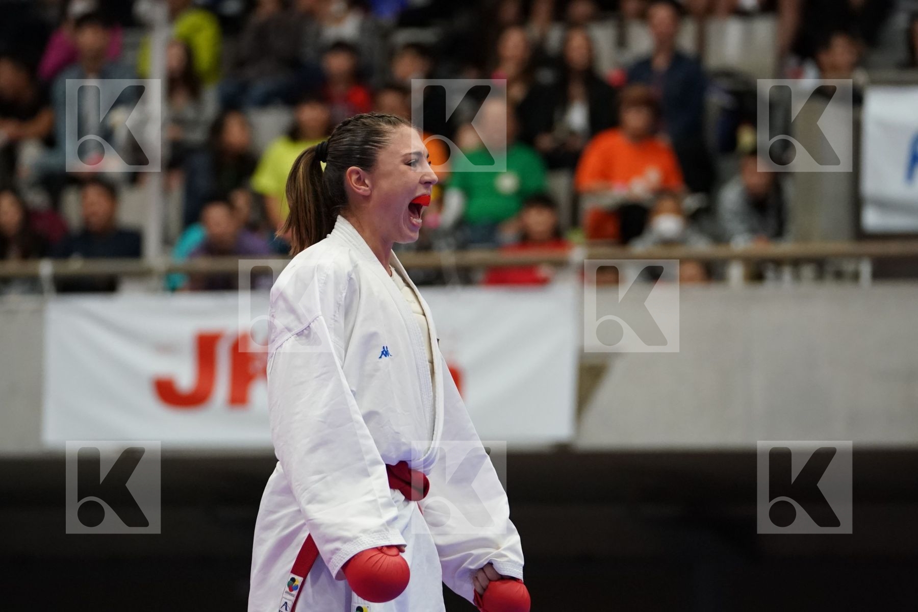 FERRACUTI CLIO (ITALY) VS STUBLEVA ALEKSANDRA (BULGARIA) in Senior Kumite 68+ Kg - Bronze bout