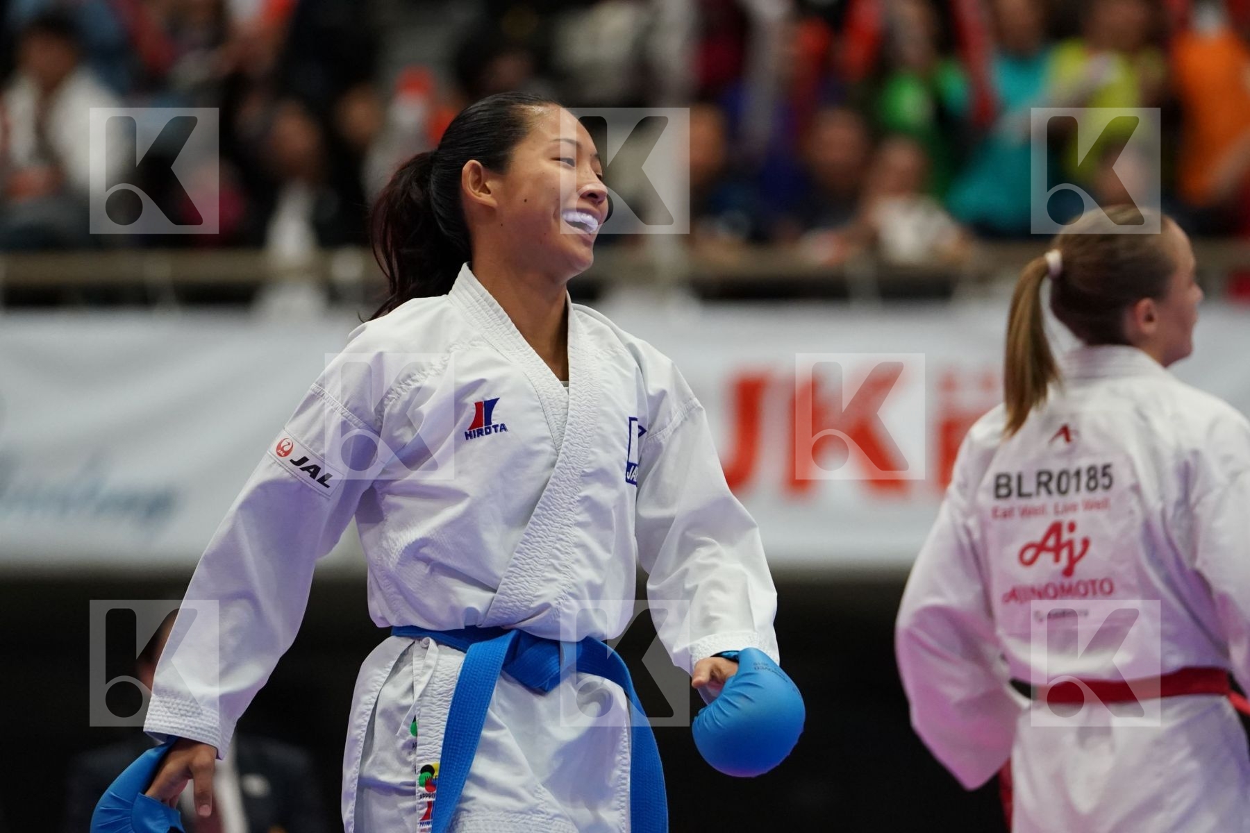 KOULINKOVITCH MARYIA (BELARUS) VS TADANO AYAKA (JAPAN) in Senior Kumite -50 Kg - Bronze bout