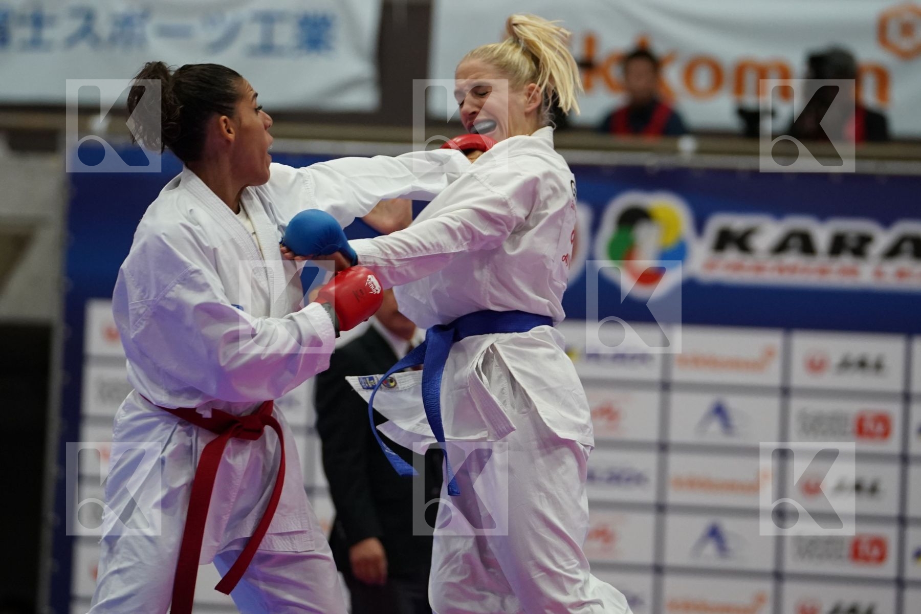 BUSA LORENA (ITALY) VS BITSCH JANA (GERMANY) in Senior Kumite -55 Kg - Bronze bout