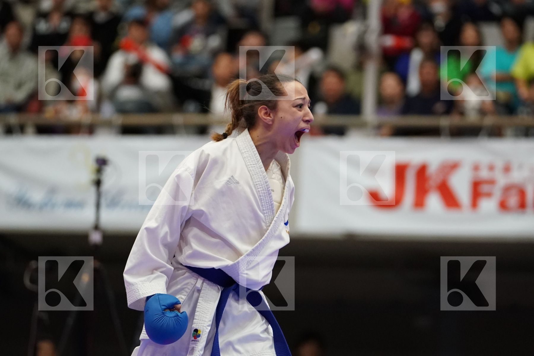 YAMADA SARA (JAPAN) VS OUIHADDADENE SABRINA (FRANCE) in Senior Kumite -55 Kg - Bronze bout