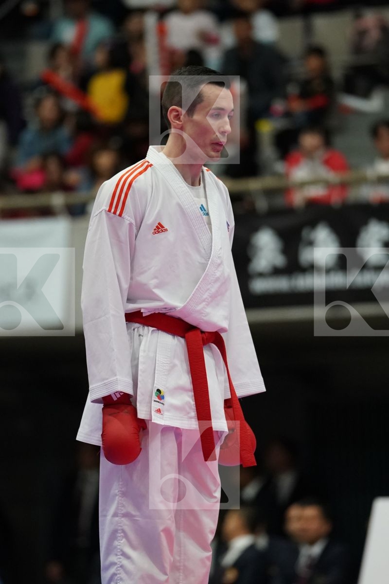 SCOTT THOMAS (USA) VS NISHIMURA KEN (JAPAN) in Senior Kumite Ð 75 Kg - Bronze bout