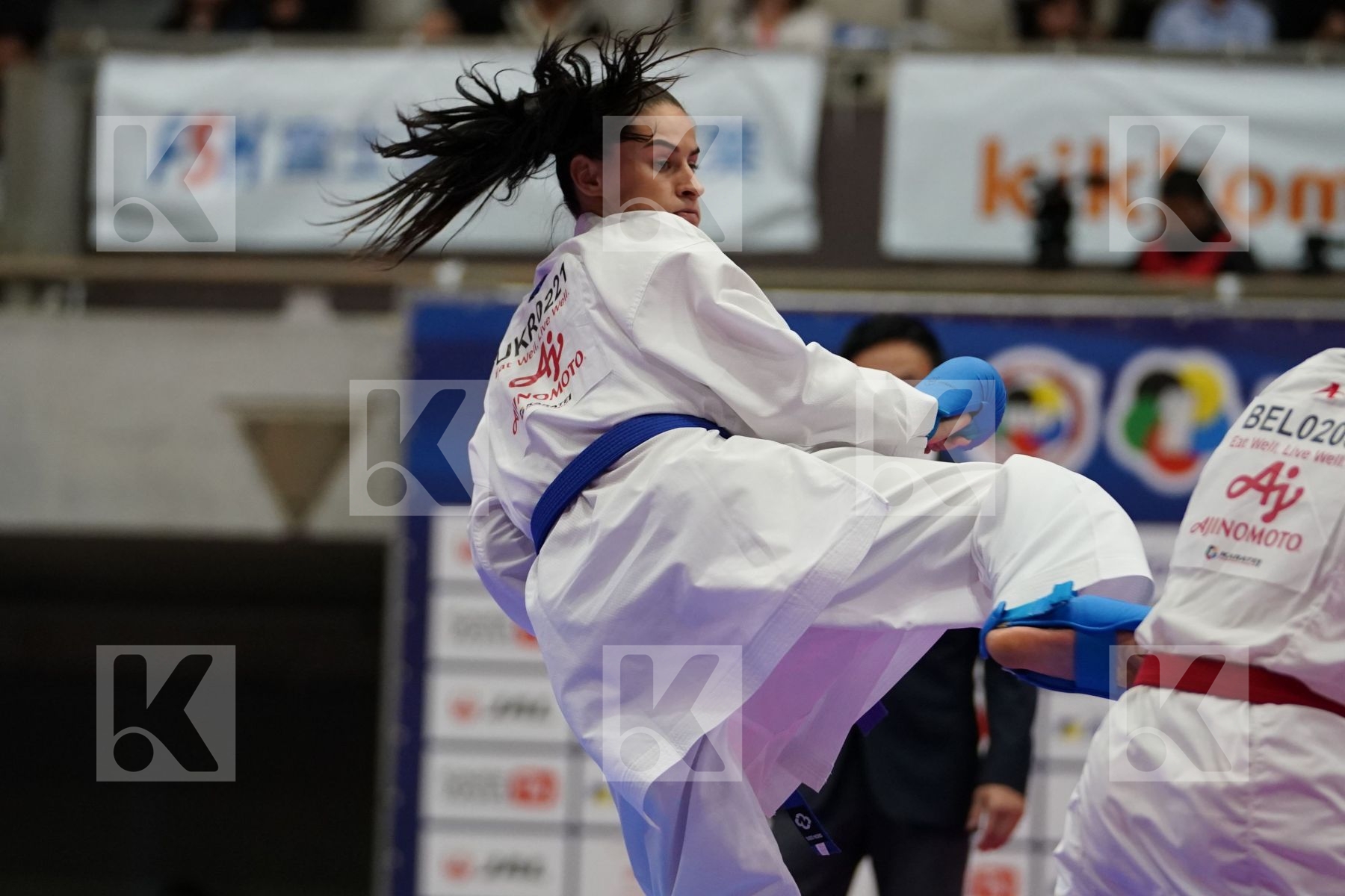 DEBATTY LUANA (BELGIUM) VS MELNYK HALYNA (UKRAINE) in Senior Kumite Ð 68 Kg - Bronze bout