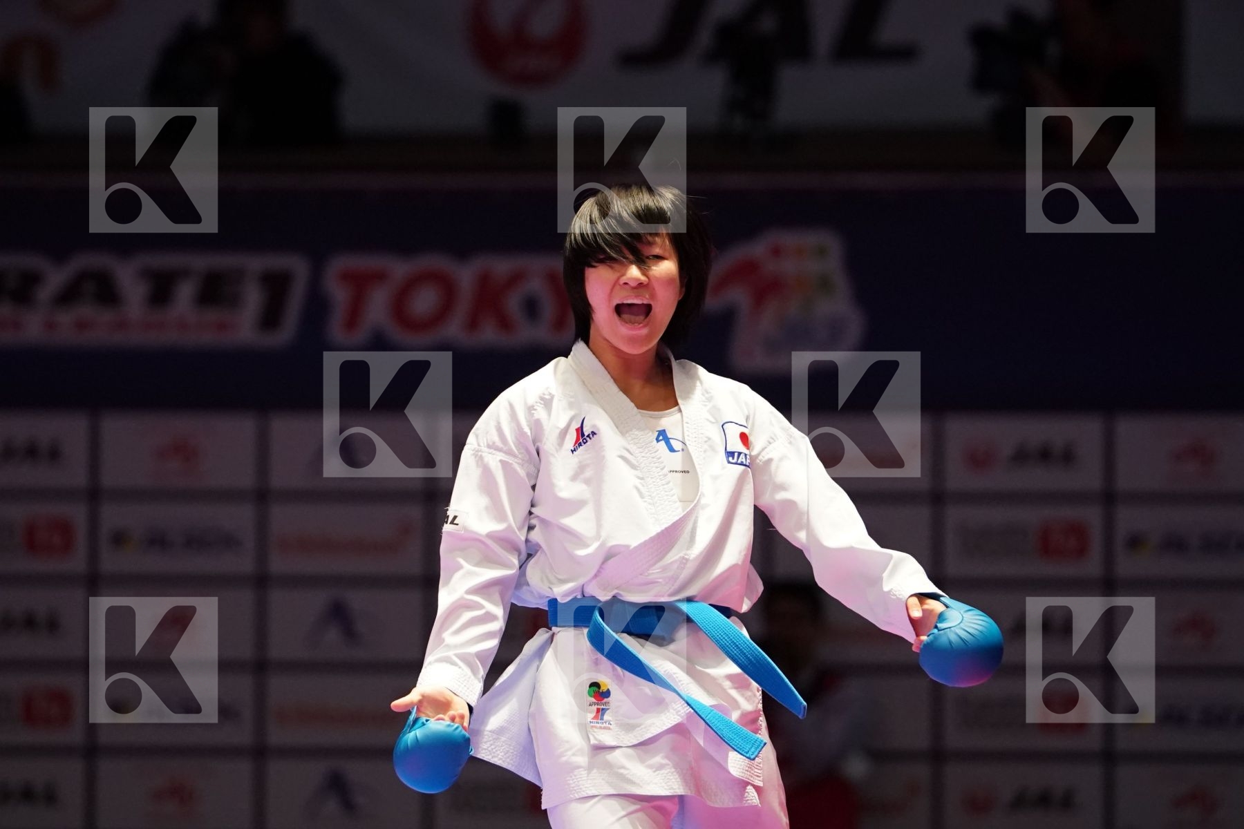 MORALES OZUNA GEMA (SPAIN) VS MIYAHARA MIHO (JAPAN) in Senior Kumite -50 Kg - Gold bout