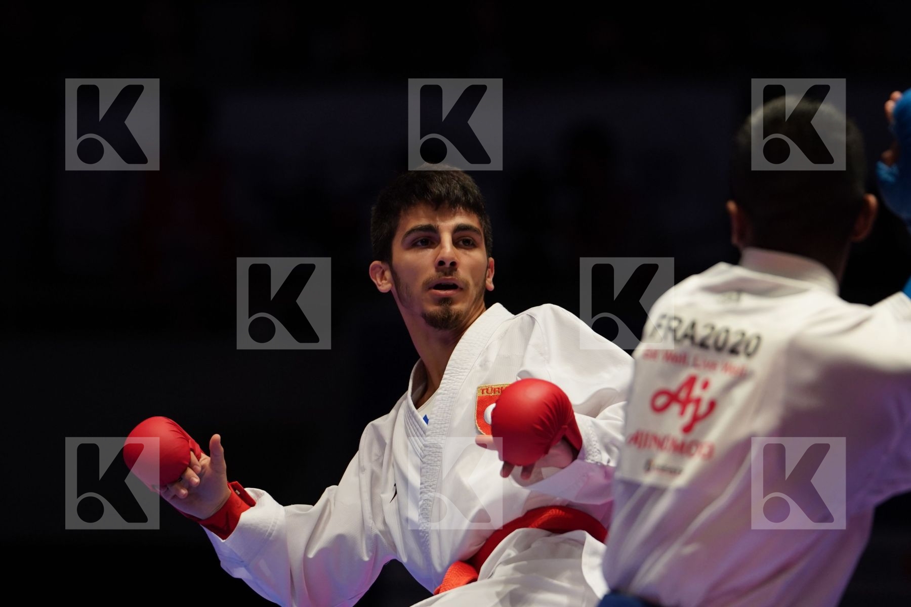 SAMDAN ERAY (TURKEY) VS KANAGASINGAM KAJITH (FRANCE) in Senior Kumite -60 Kg - Gold bout