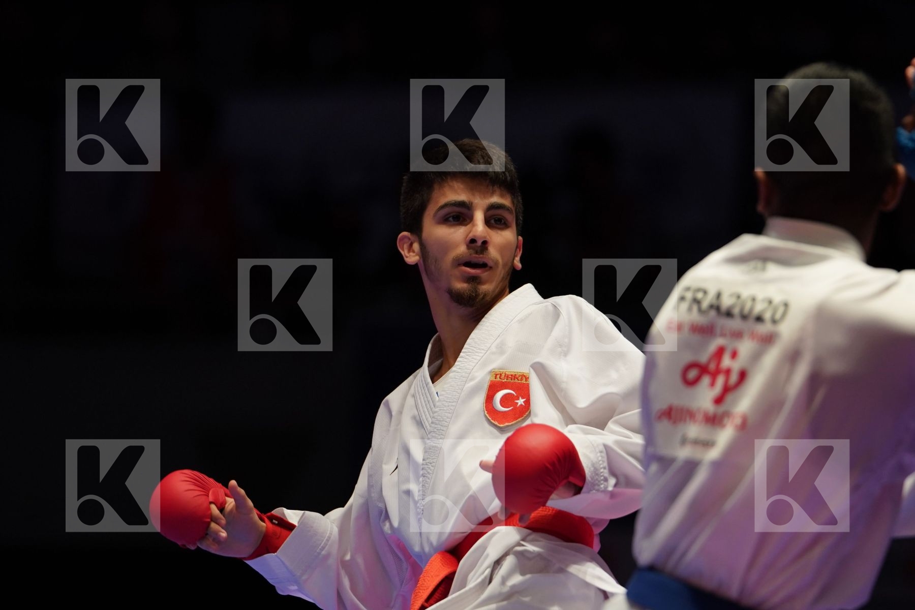 SAMDAN ERAY (TURKEY) VS KANAGASINGAM KAJITH (FRANCE) in Senior Kumite -60 Kg - Gold bout