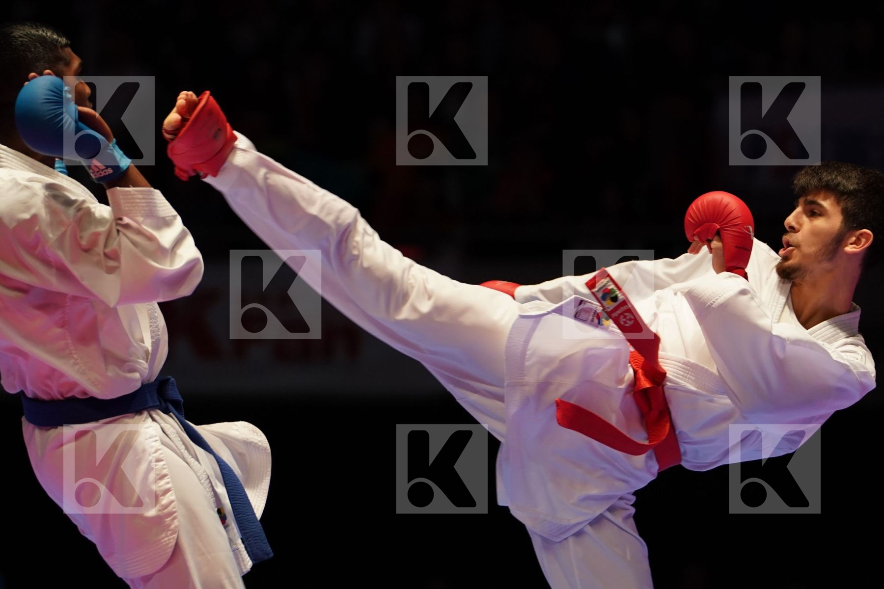 SAMDAN ERAY (TURKEY) VS KANAGASINGAM KAJITH (FRANCE) in Senior Kumite -60 Kg - Gold bout