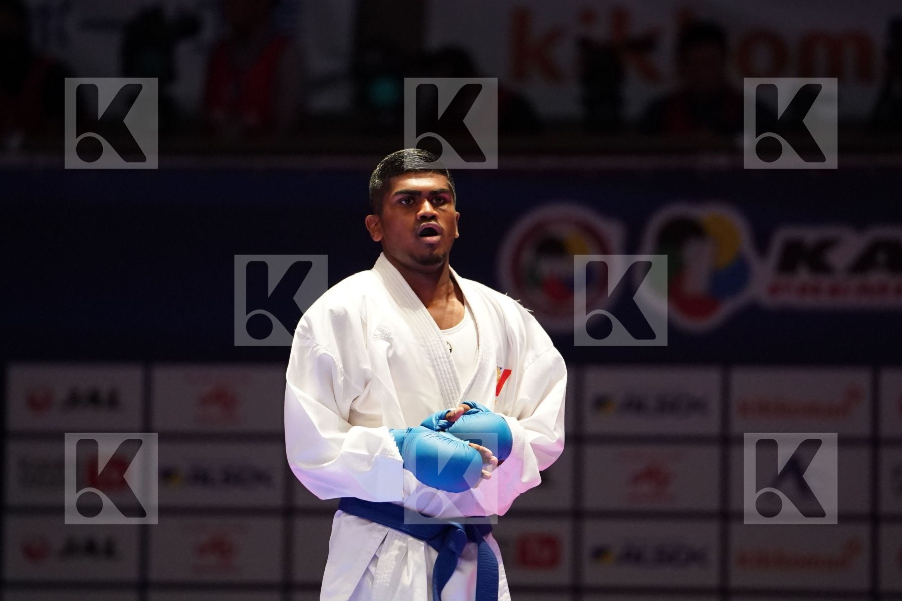SAMDAN ERAY (TURKEY) VS KANAGASINGAM KAJITH (FRANCE) in Senior Kumite -60 Kg - Gold bout