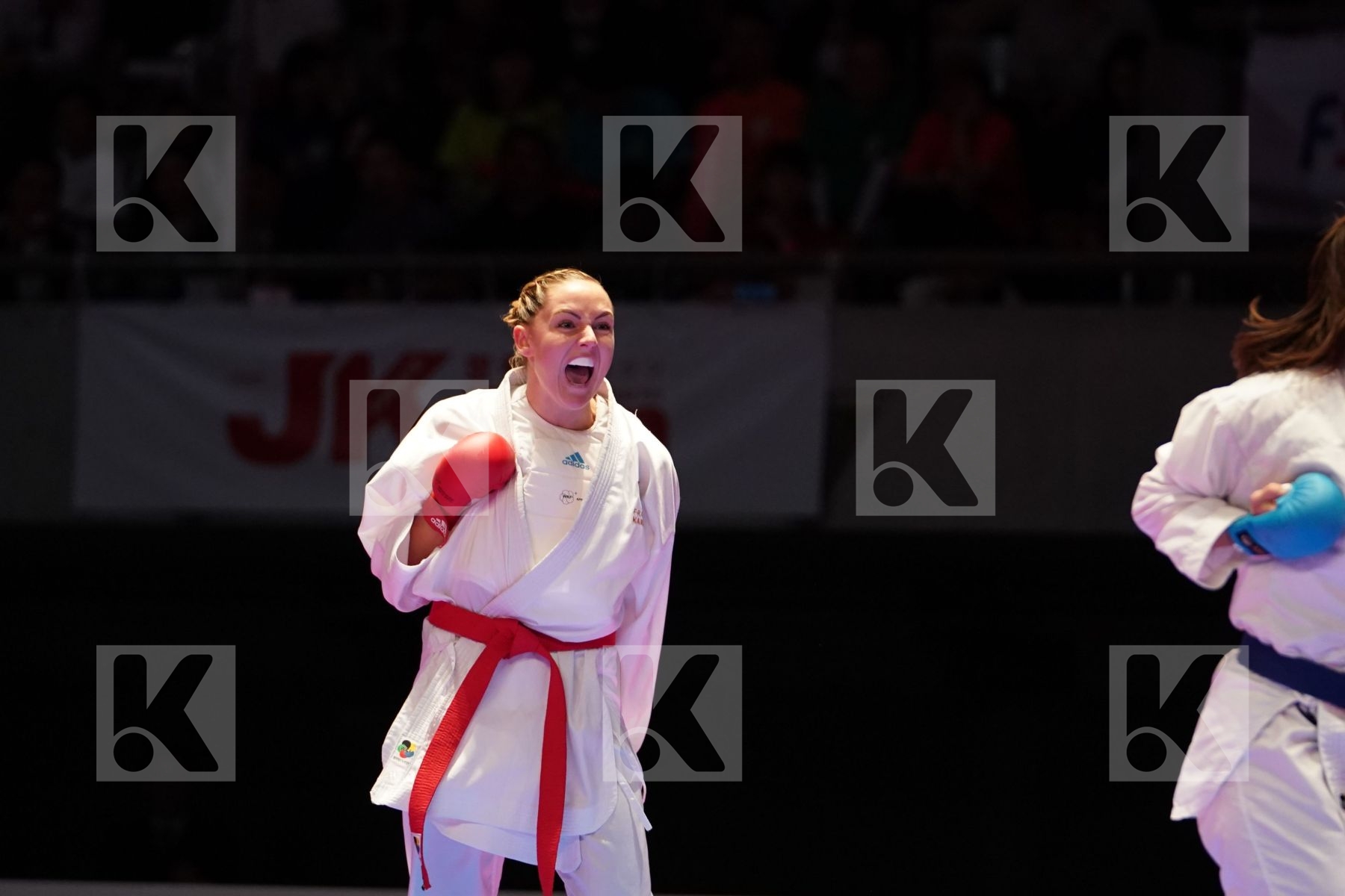AGIER ALIZEE (FRANCE) VS QUIRICI ELENA (SWITZERLAND) in Senior Kumite Ð 68 Kg - Gold bout