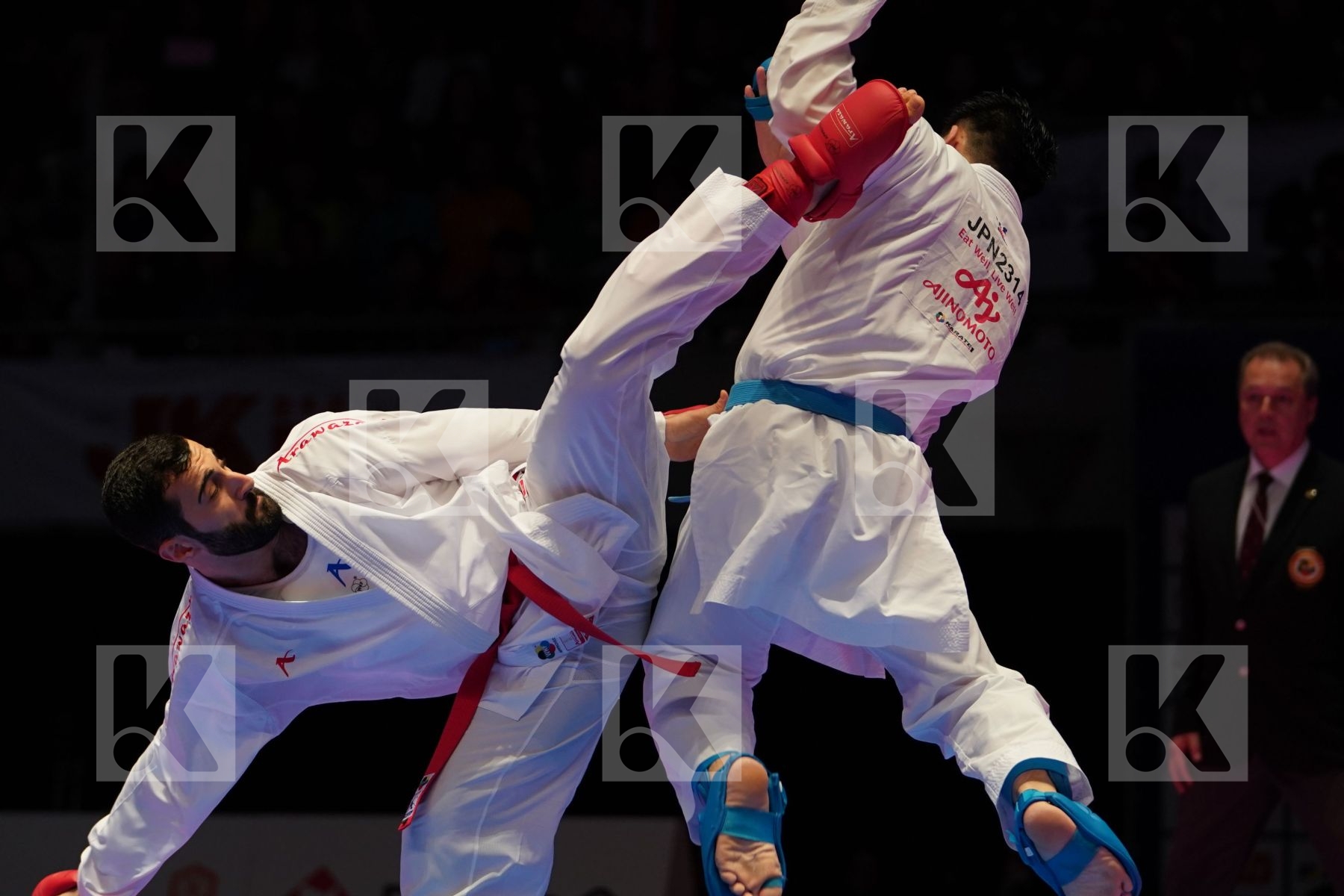 AKTAS UGUR (TURKEY) VS SHIMADA RIKITO (JAPAN) in Senior Kumite Ð 84 Kg - Gold bout