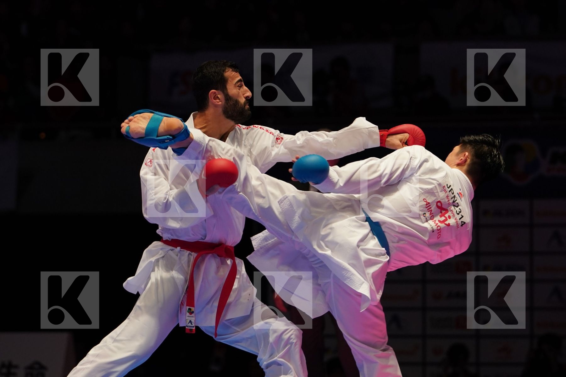 AKTAS UGUR (TURKEY) VS SHIMADA RIKITO (JAPAN) in Senior Kumite Ð 84 Kg - Gold bout