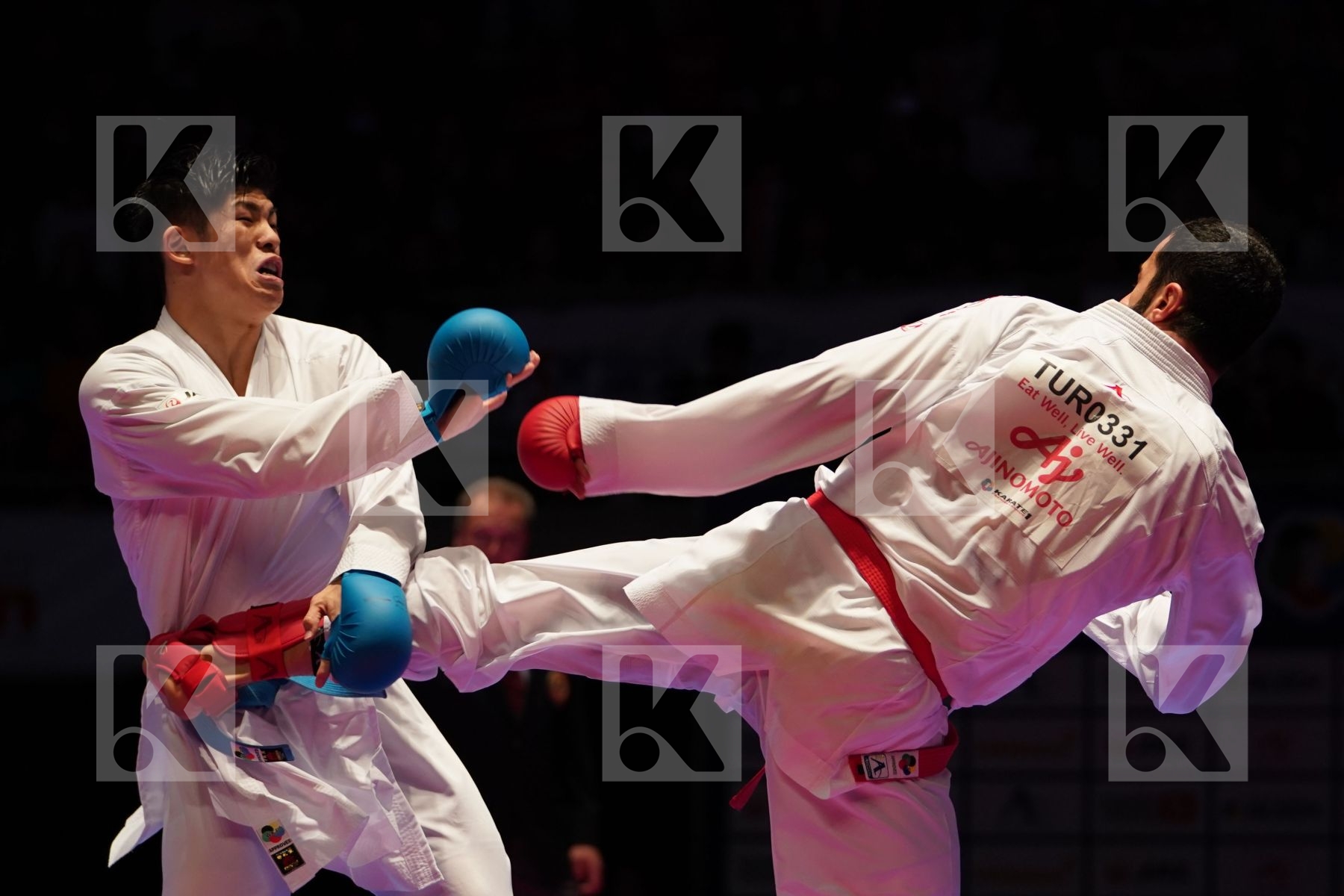 AKTAS UGUR (TURKEY) VS SHIMADA RIKITO (JAPAN) in Senior Kumite Ð 84 Kg - Gold bout