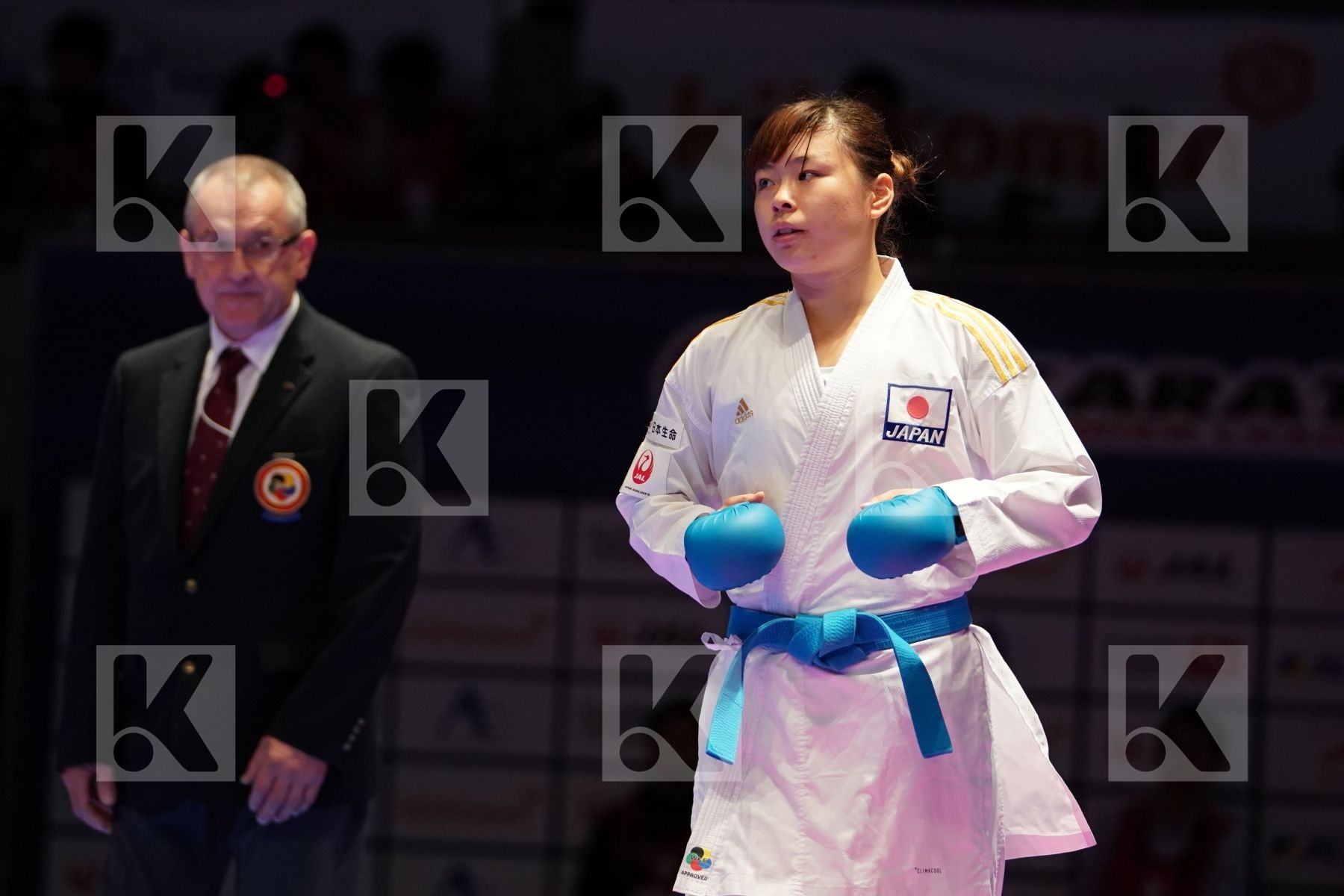 GARCIA NANCY (FRANCE) VS UEKUSA AYUMI (JAPAN) in Senior Kumite 68+ Kg - Gold bout
