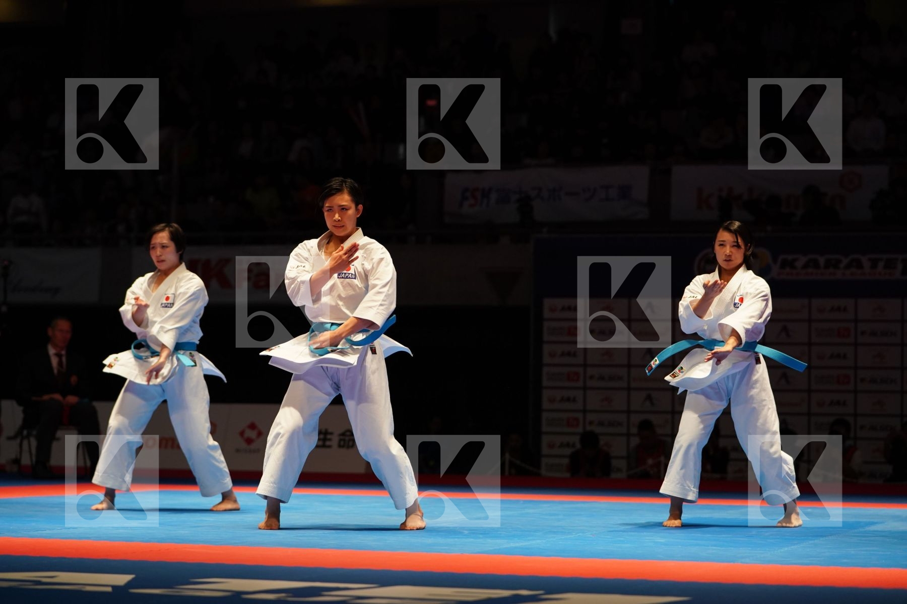 JAPAN (OGAWA, SHIMIZU, UMEKAGE) in Senior Team Female Kata - Gold bout